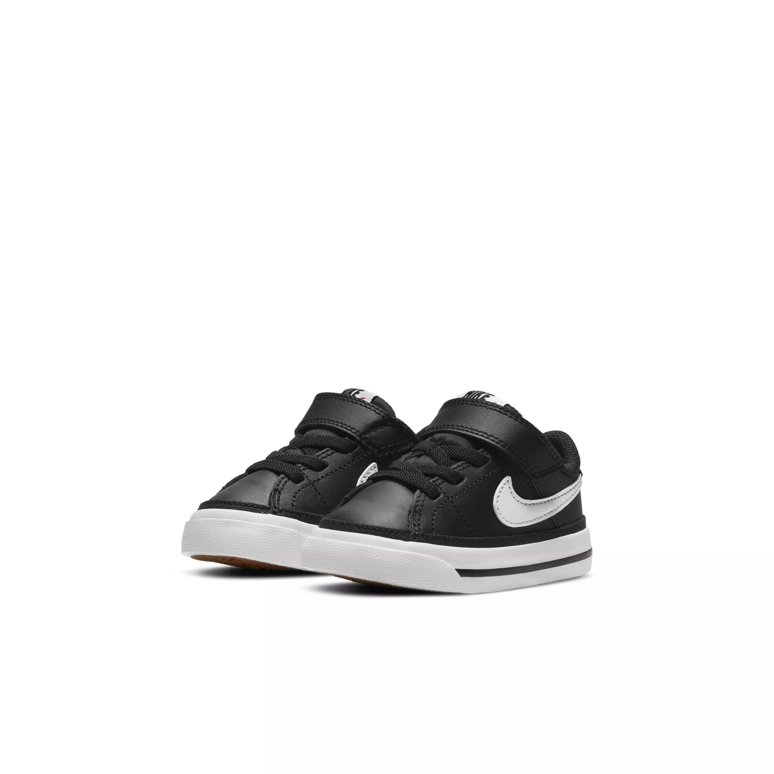 Nike Court Legacy "Black/Gum Light Brown/White" Infant Boys' Shoe - BLACK/LT BROWN/WHITE