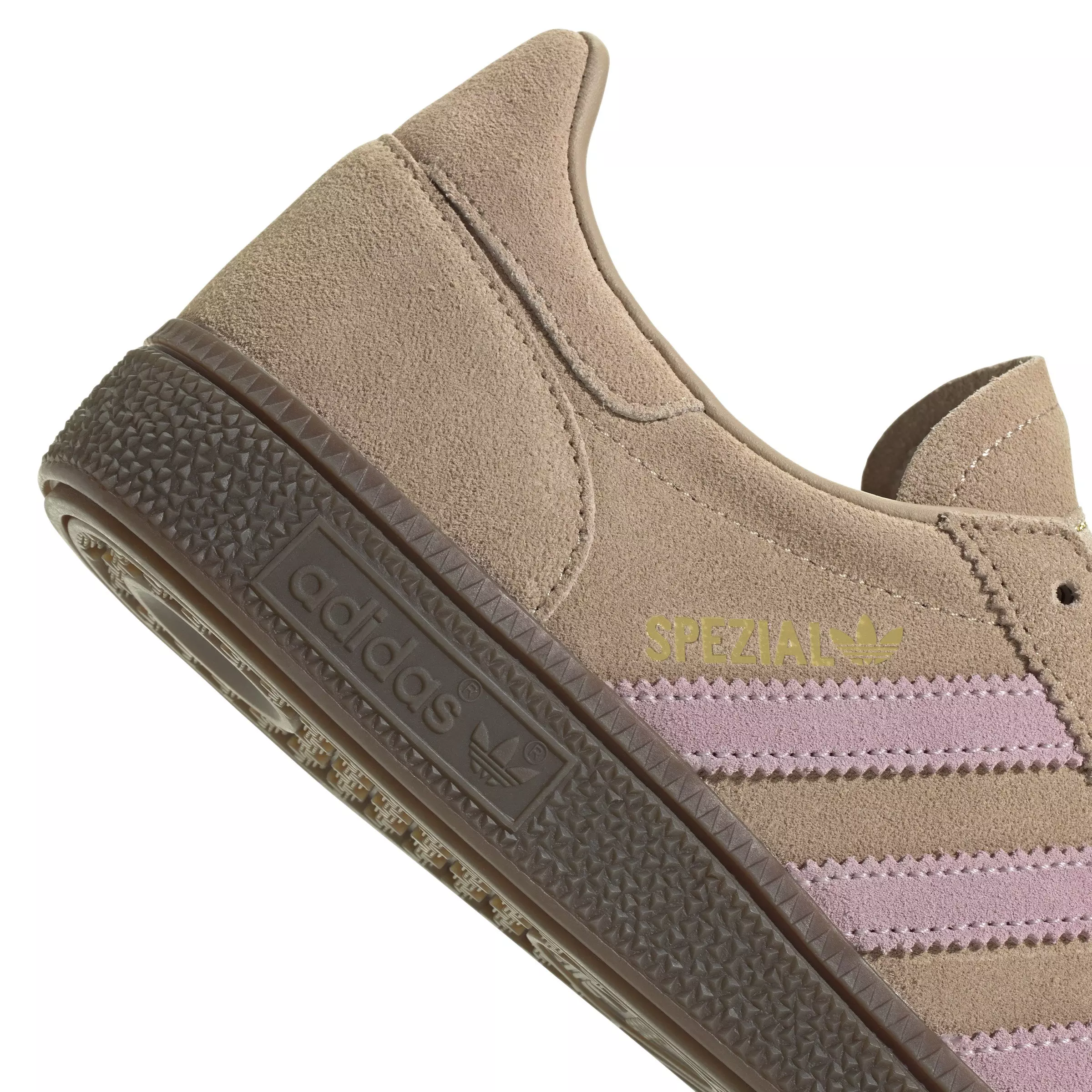 adidas Originals Handball Spezial "Warm Sandstone/Clear Pink/Gum 5" Women's Shoe - SANDSTONE/PINK/GUM