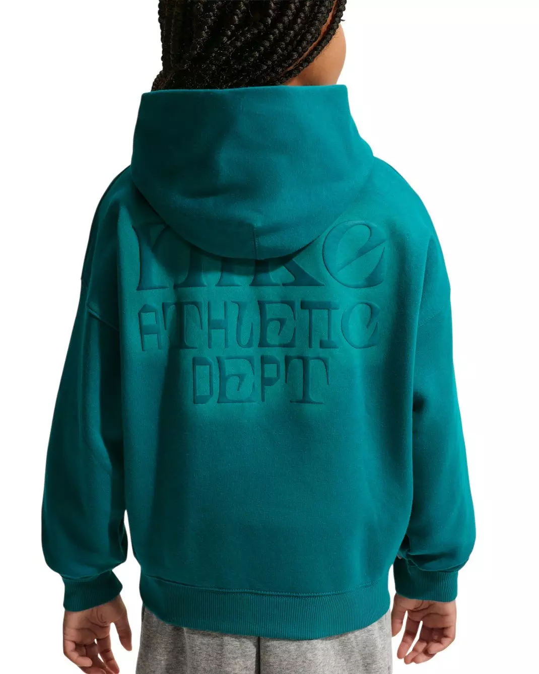 Nike Big Kids' Sportswear Club Fleece Oversized Hoodie - Teal - TEAL