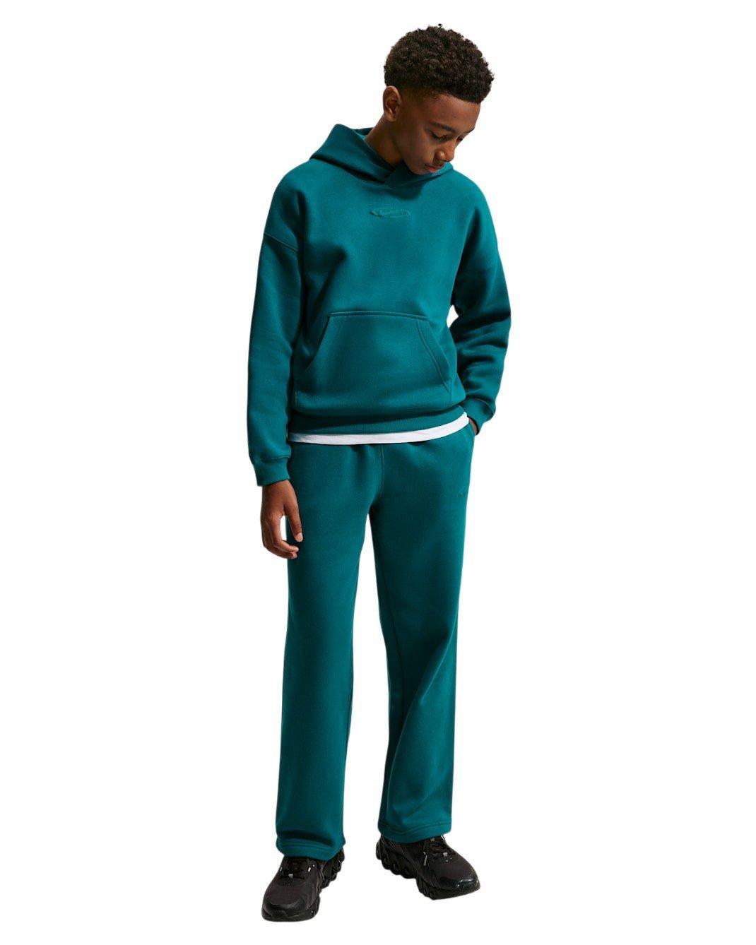 Nike Big Kids' Sportswear Club Fleece Oversized Hoodie - Teal - TEAL Thumbnail View 6