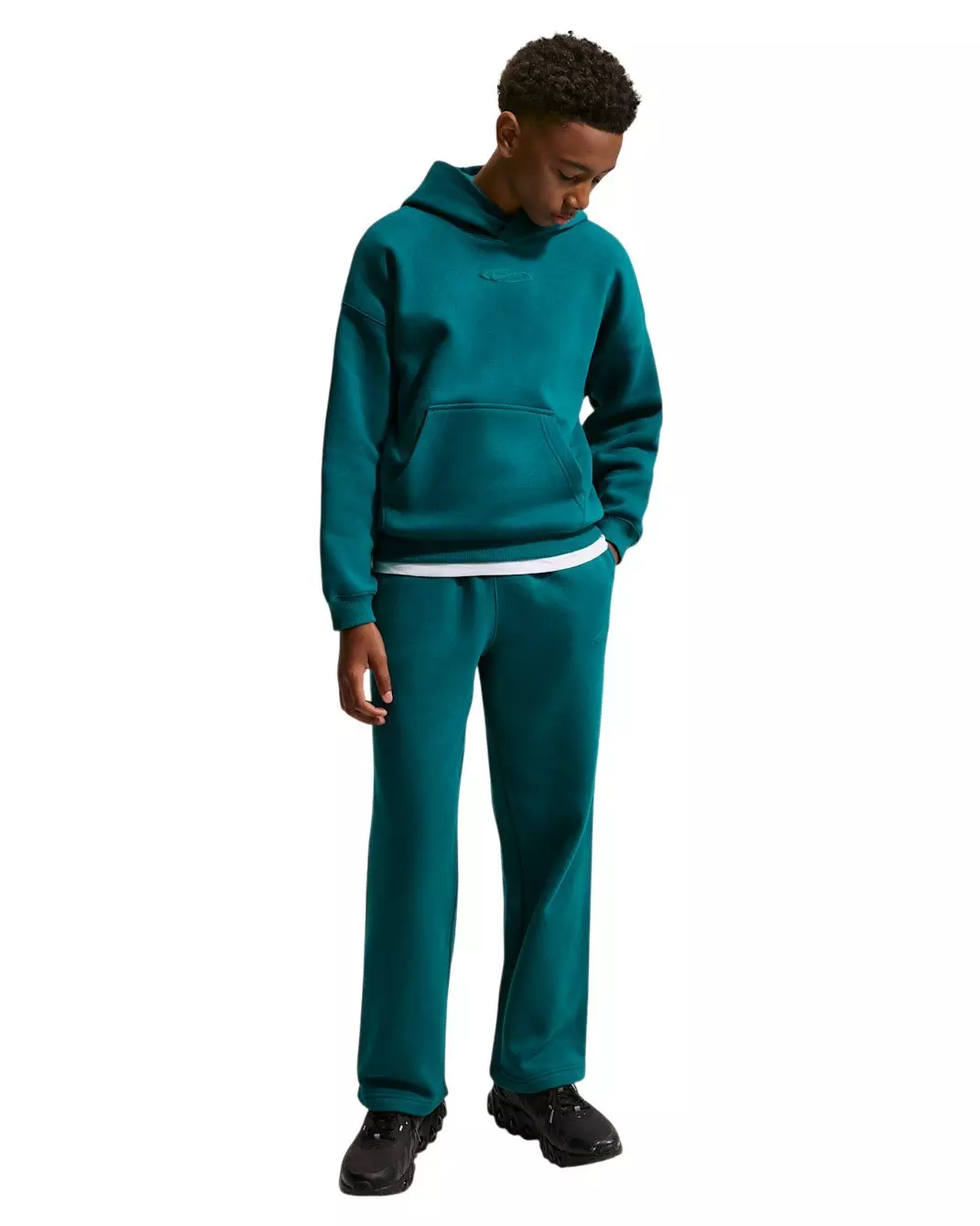 Nike Big Kids' Sportswear Club Fleece Oversized Hoodie - Teal - TEAL