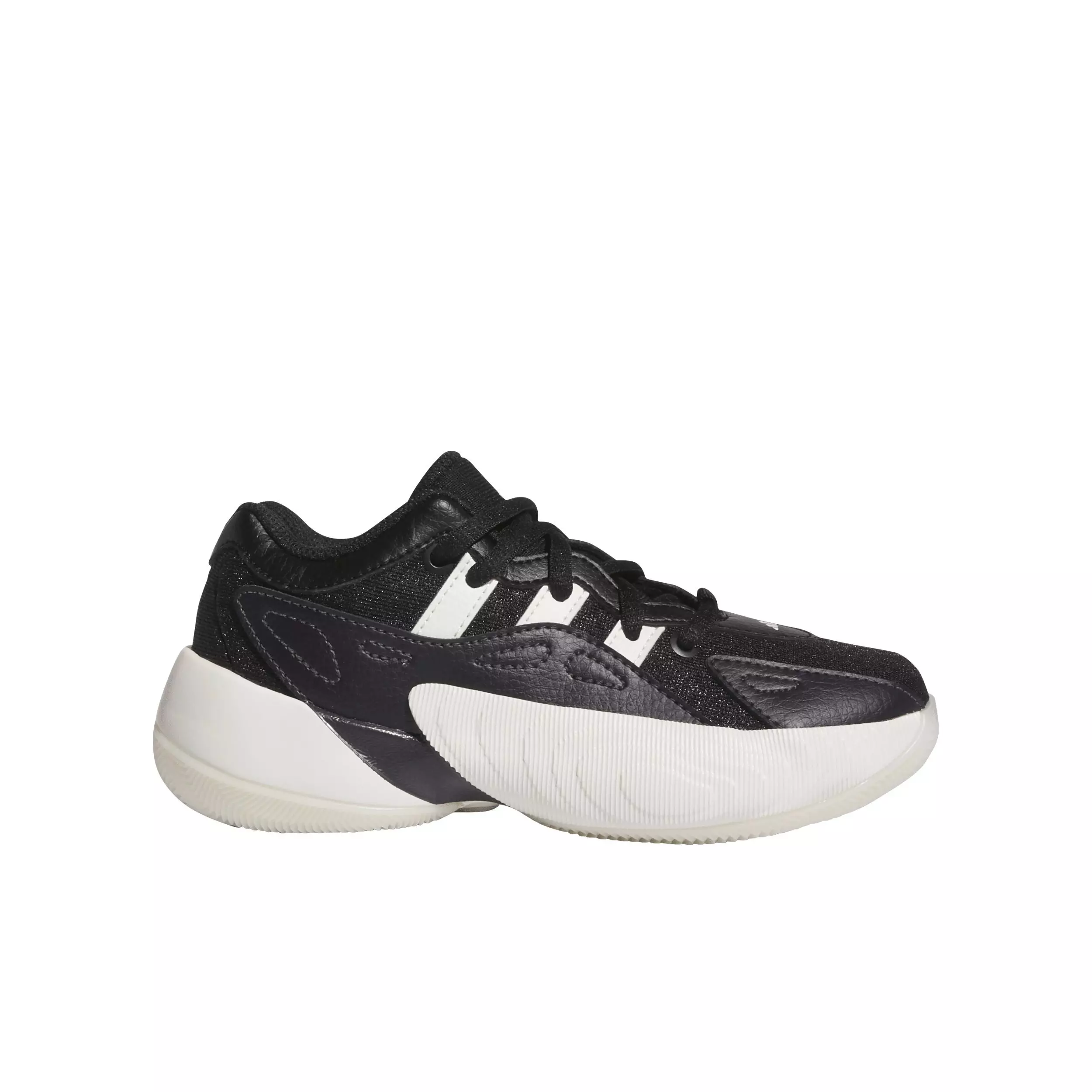 adidas Trae Young Unlimited 2 "Core Black/Cloud White/Aurora Black" Preschool Boys' Basketball Shoe - BLACK/WHITE/BLACK