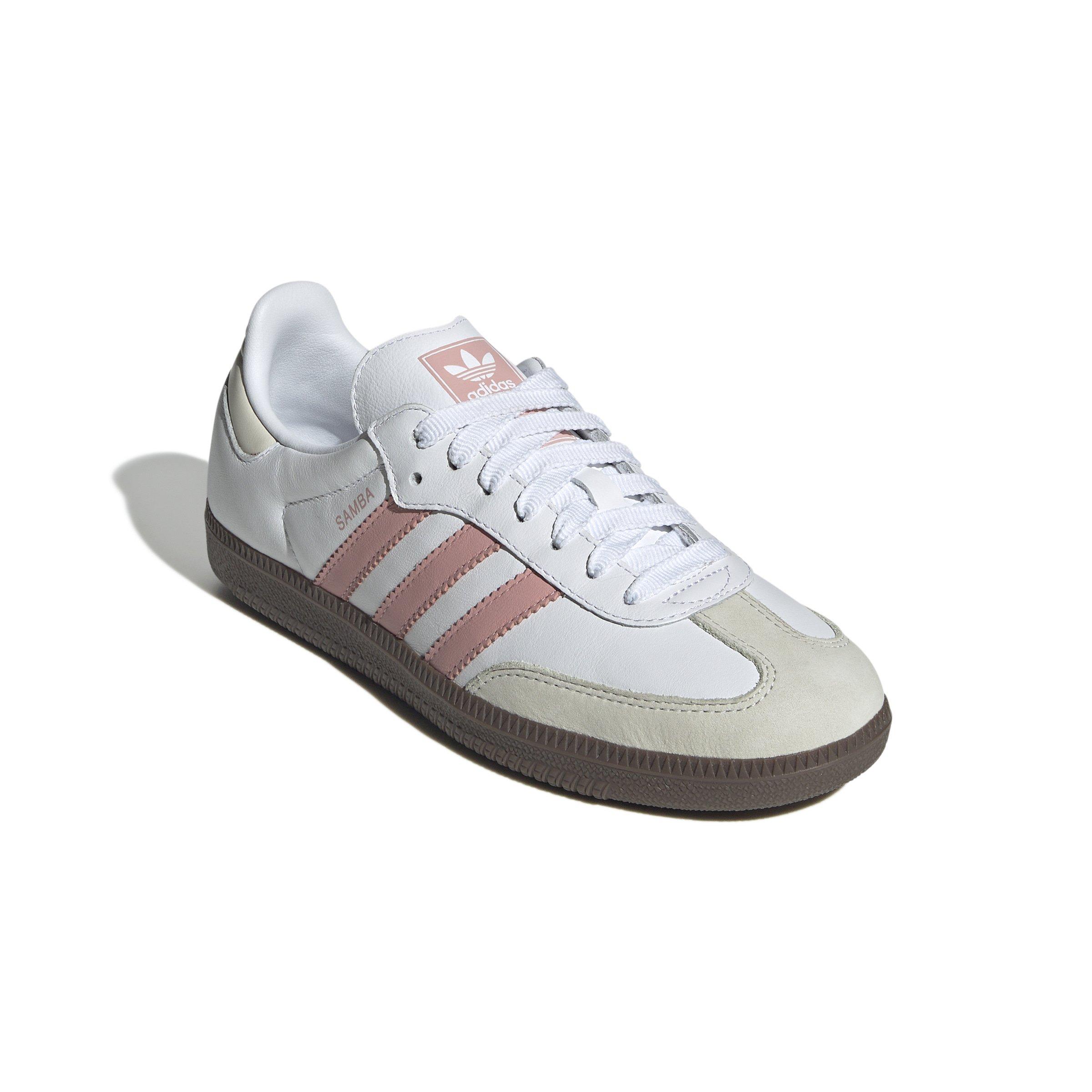 adidas Originals Samba OG "Ftwr White/Wonder Mauve/Off White" Women's Shoe - WHITE/MAUVE/OFF WHITE Thumbnail View 3
