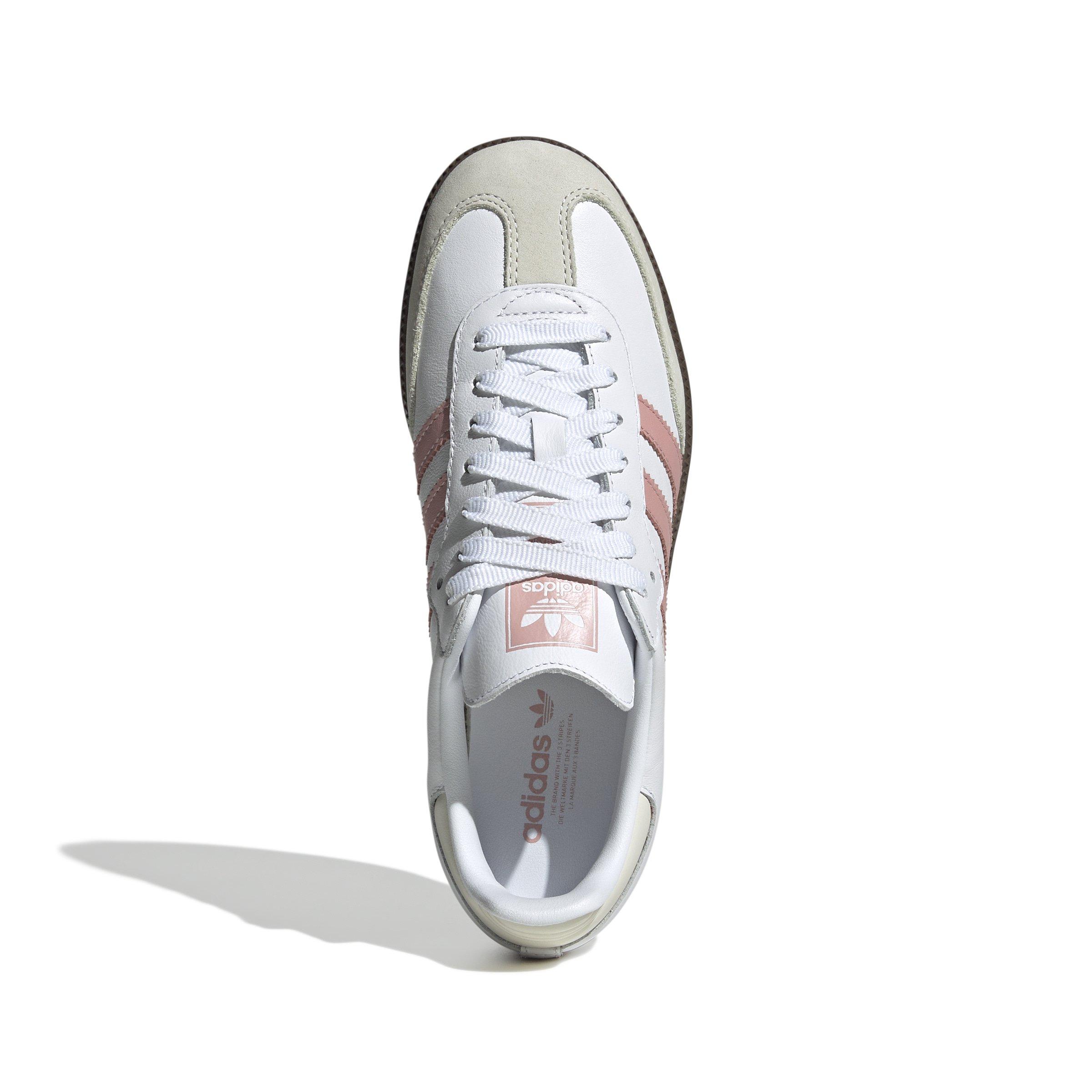 adidas Originals Samba OG "Ftwr White/Wonder Mauve/Off White" Women's Shoe - WHITE/MAUVE/OFF WHITE Thumbnail View 5