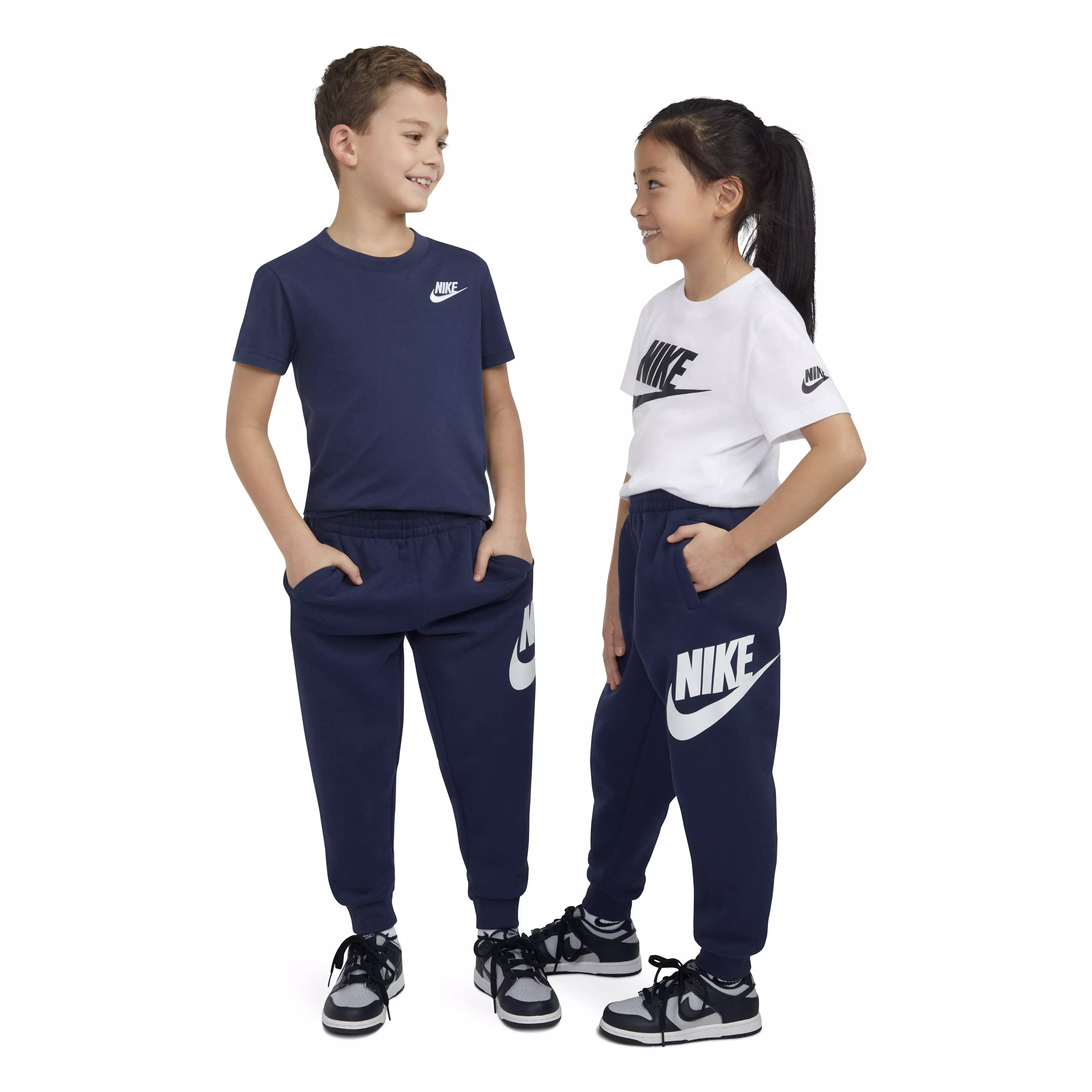 Nike Little Kids' Sportswear Club HBR Fleece Jogger Pants - Navy - NAVY