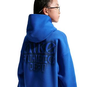 Nike Big Kids' Sportswear Club Fleece Oversized Hoodie - Blue