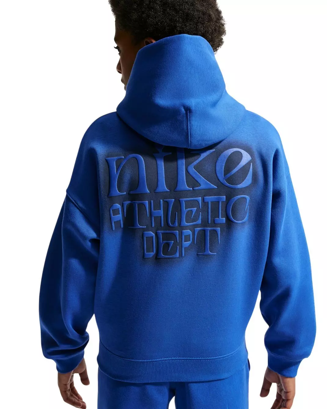 Nike Big Kids' Sportswear Club Fleece Oversized Hoodie - Blue - BLUE
