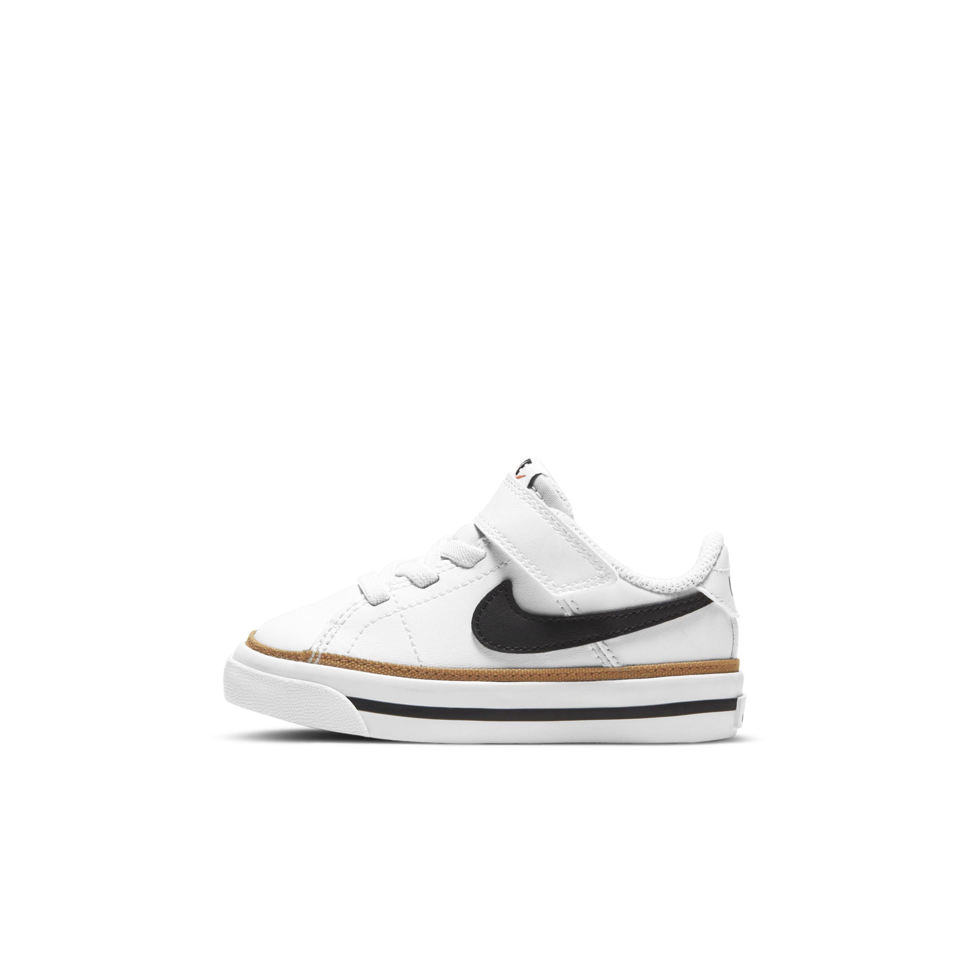 Nike Court Legacy Toddler Girls' "White/Desert Ochre/Gum Light Brown/Black" Shoe