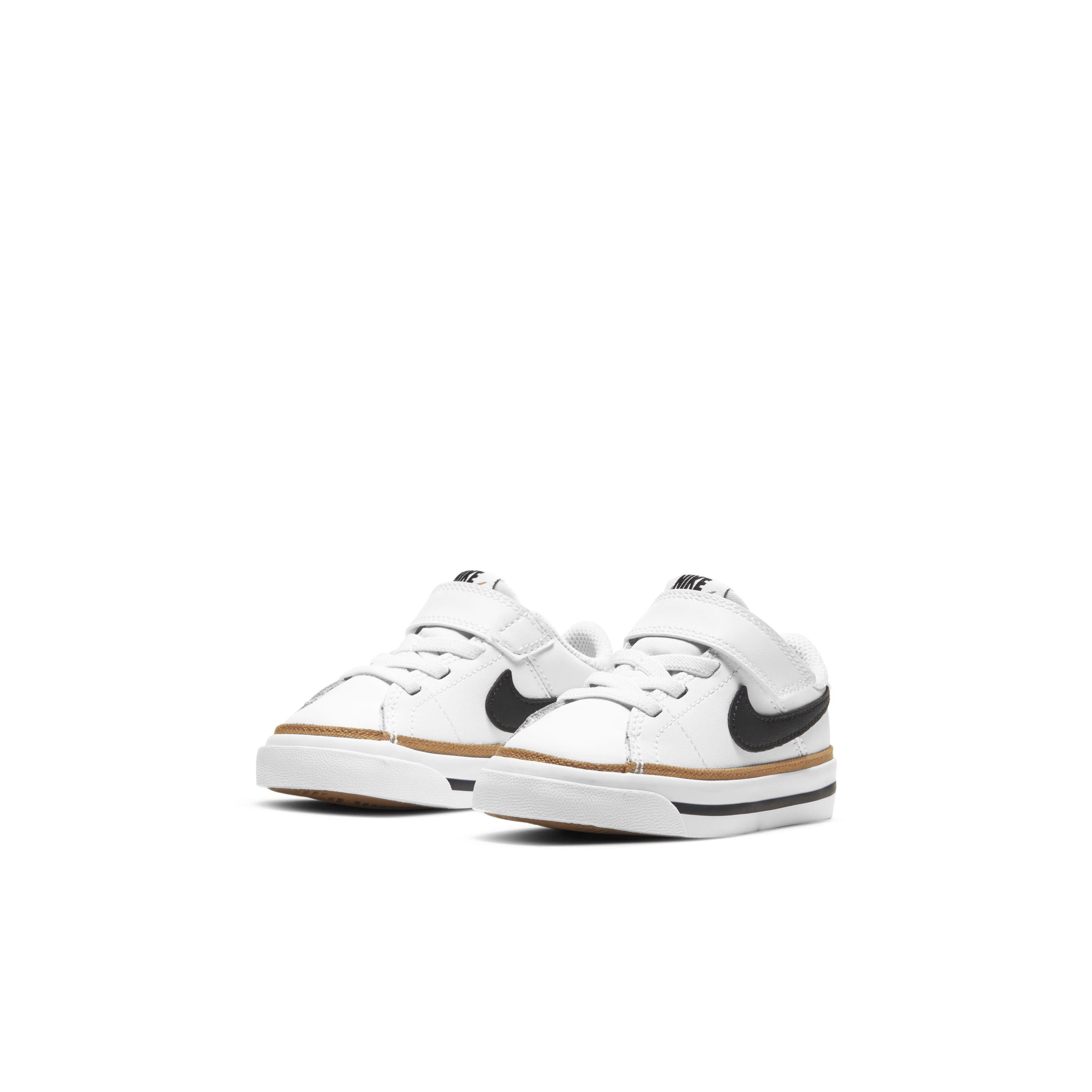 Nike Court Legacy Toddler Girls' "White/Desert Ochre/Gum Light Brown/Black" Shoe