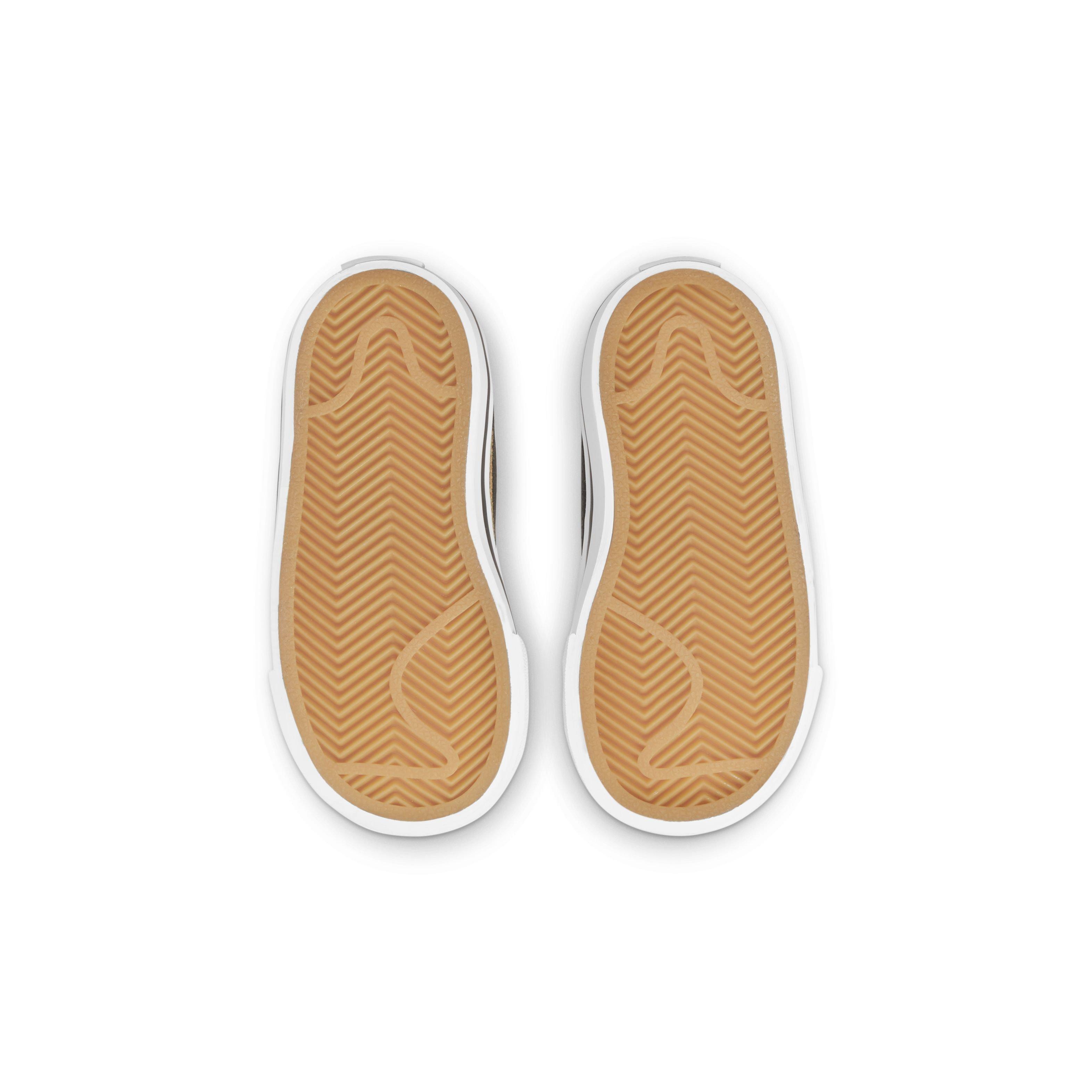 Nike Court Legacy Toddler Girls' "White/Desert Ochre/Gum Light Brown/Black" Shoe