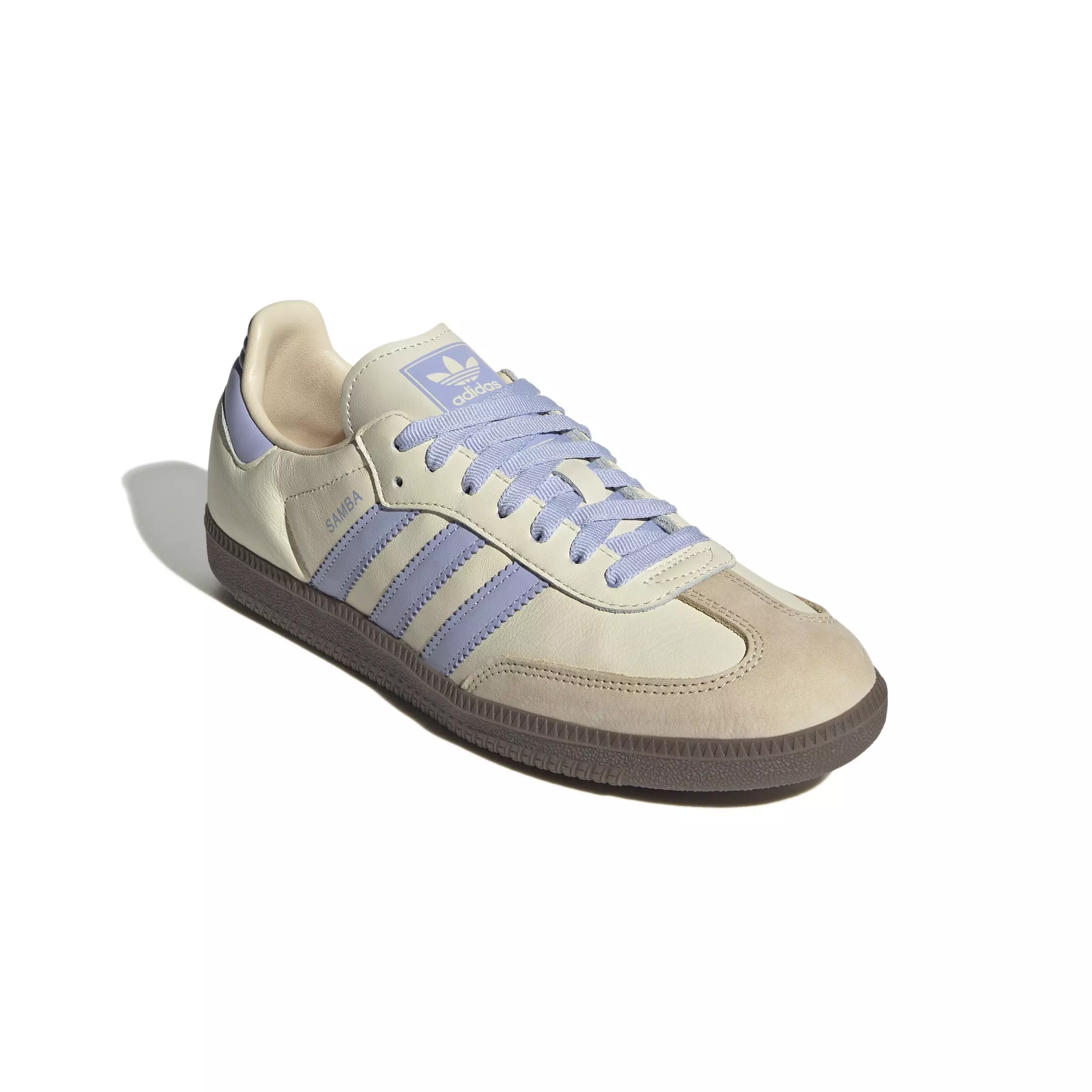 adidas Originals Samba OG "Cream White/Violet Tone/Sand Strata" Women's Shoe - CREAM/VIOLET/SAND