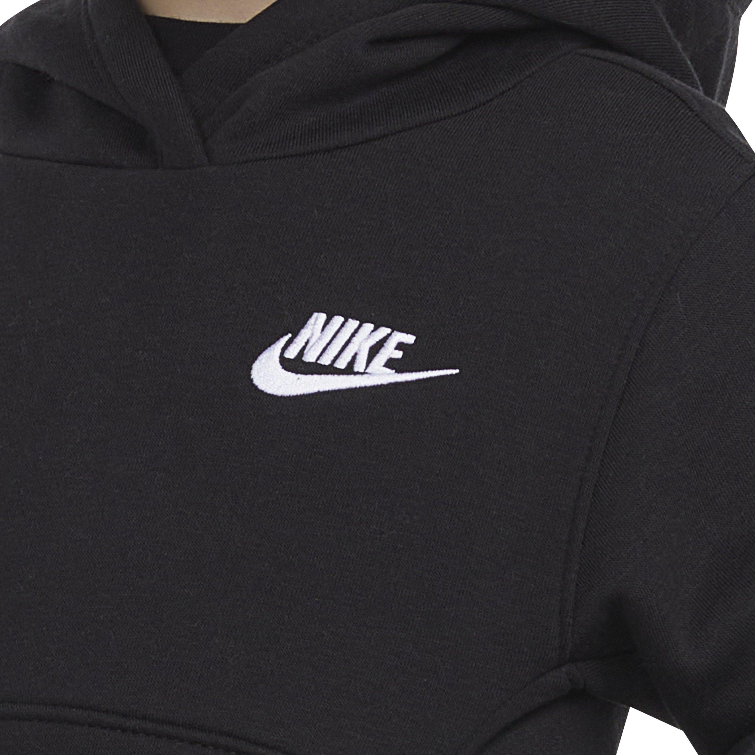 Nike Toddler Sportswear Club Fleece Pullover Hoodie - Black - BLACK Thumbnail View 3