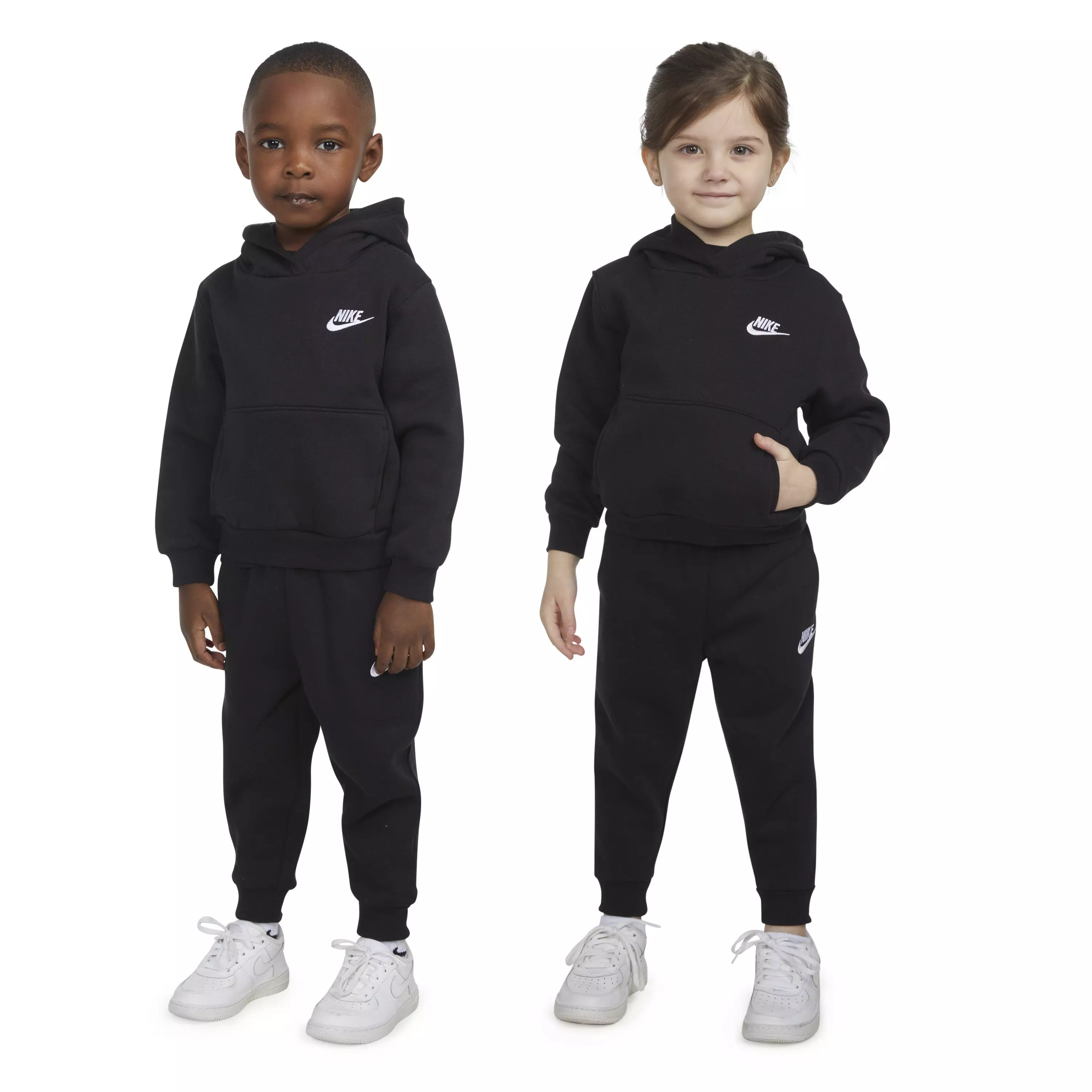 Nike Toddler Sportswear Club Fleece Pullover Hoodie - Black - BLACK