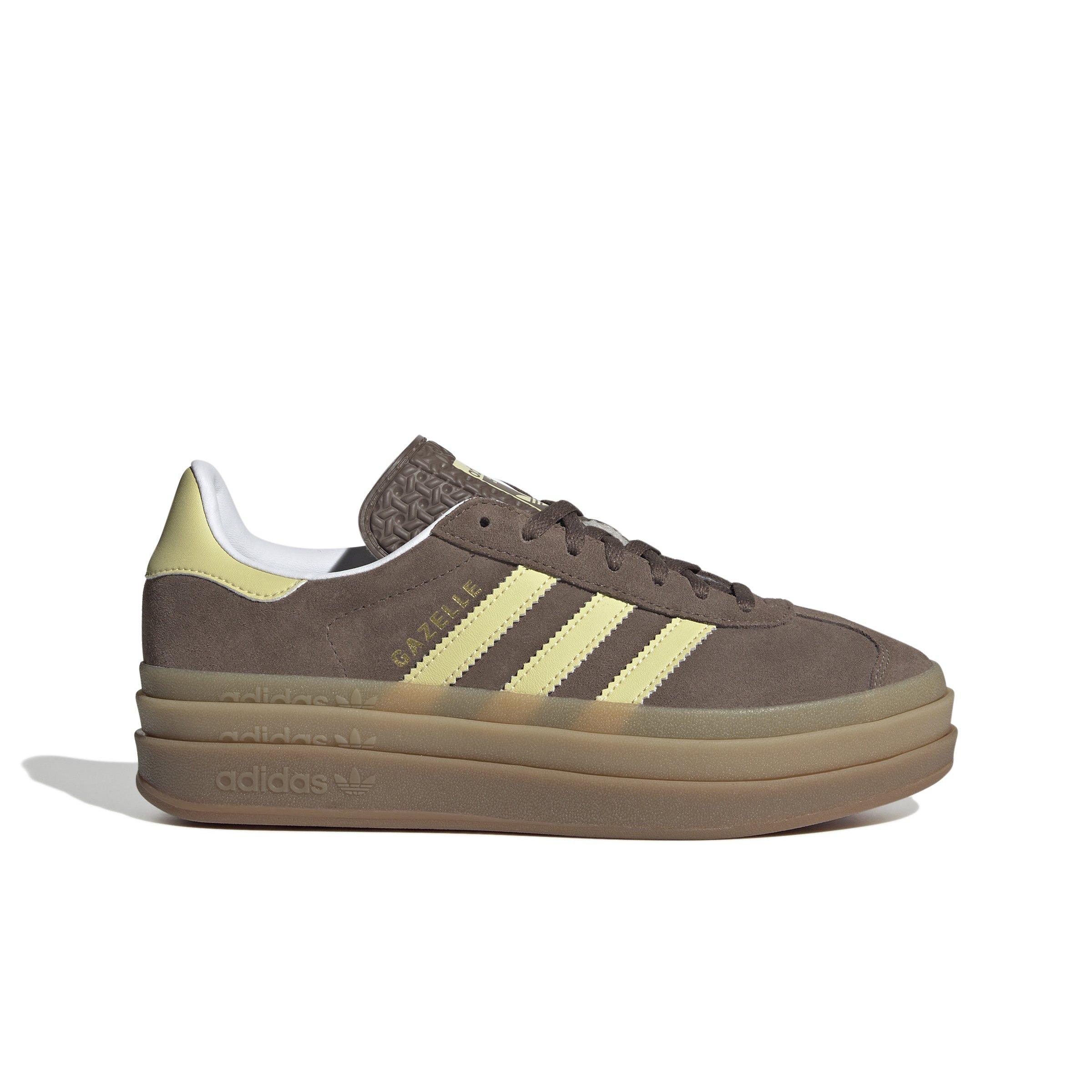 adidas Originals Gazelle Bold "Earth Strata/Powder Yellow/Ftwr White" Women's Shoe - STRATA/YELLOW/WHITE Thumbnail View 1