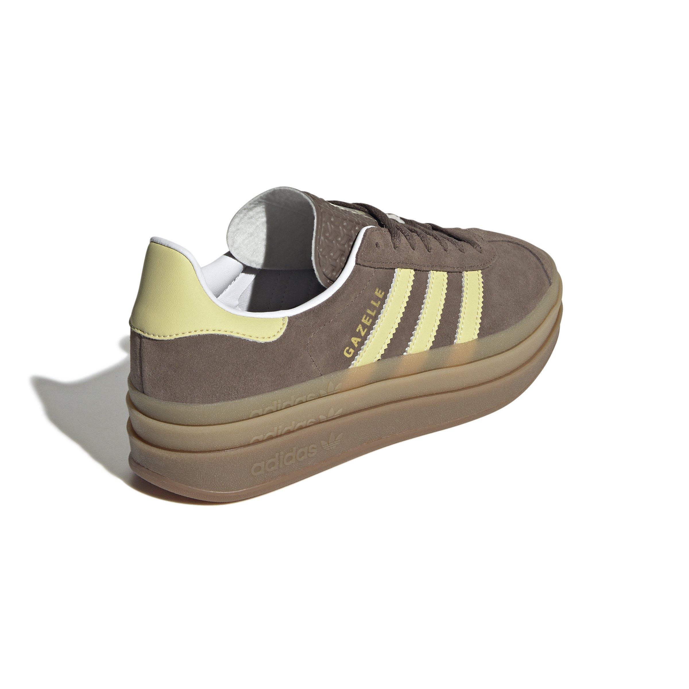 adidas Originals Gazelle Bold "Earth Strata/Powder Yellow/Ftwr White" Women's Shoe - STRATA/YELLOW/WHITE Thumbnail View 4