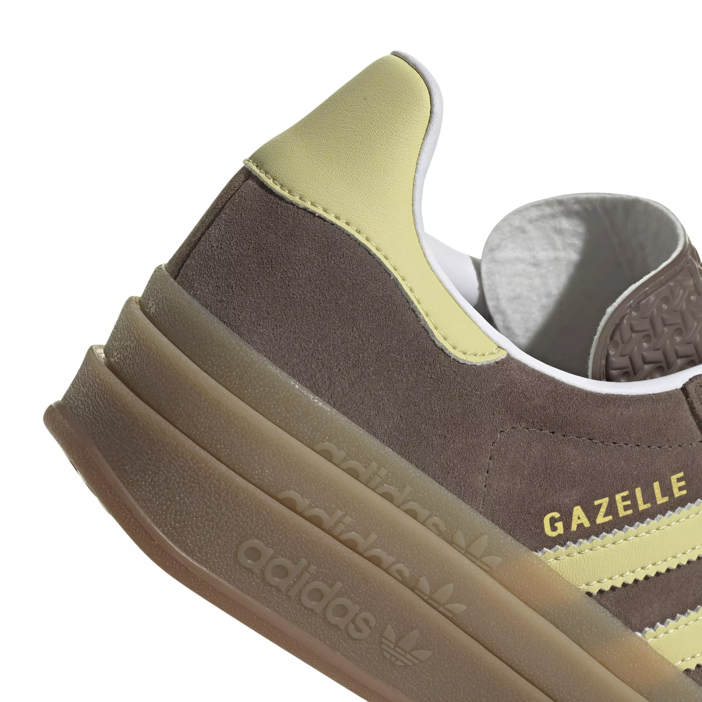 adidas Originals Gazelle Bold "Earth Strata/Powder Yellow/Ftwr White" Women's Shoe - STRATA/YELLOW/WHITE