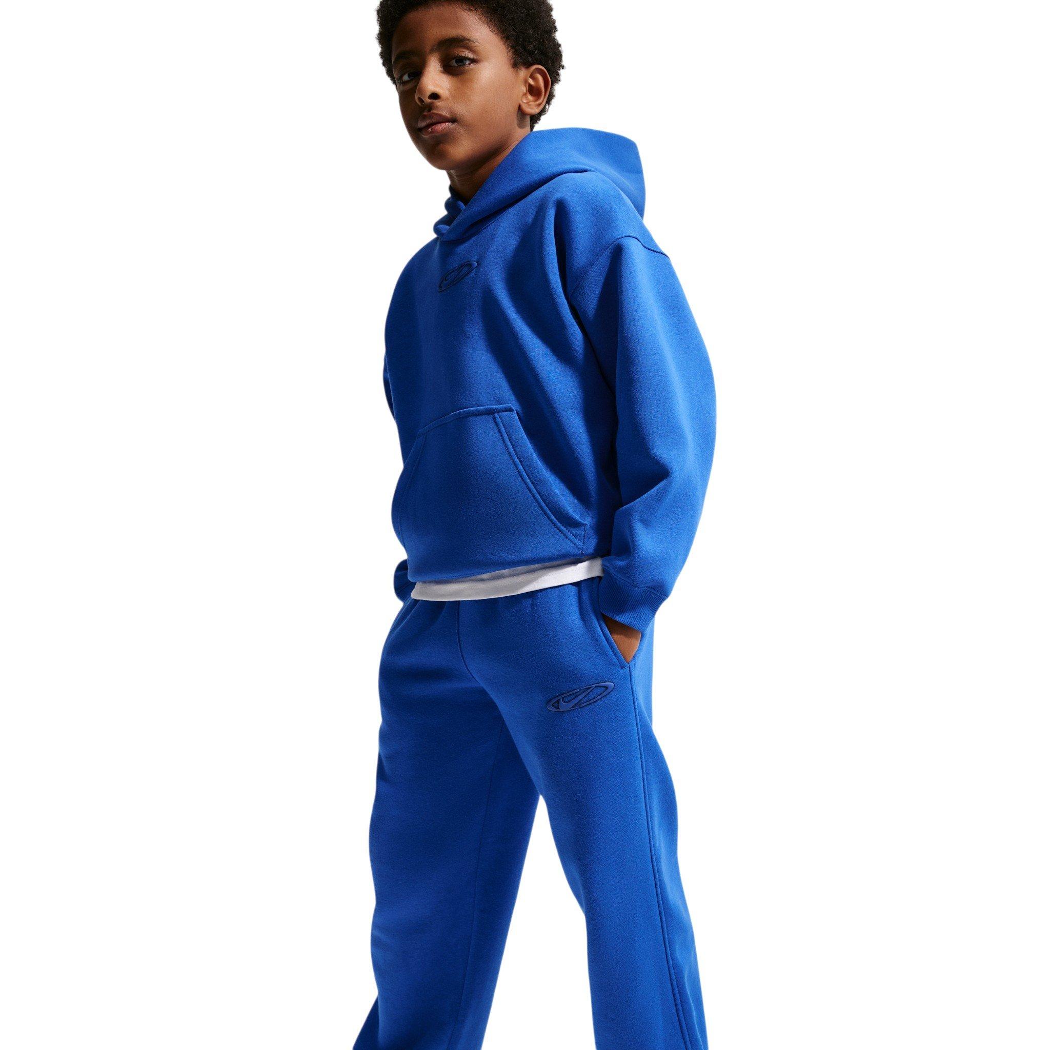 Nike Big Kids' Sportswear Club Fleece Sweatpants - Blue - BLUE Thumbnail View 6