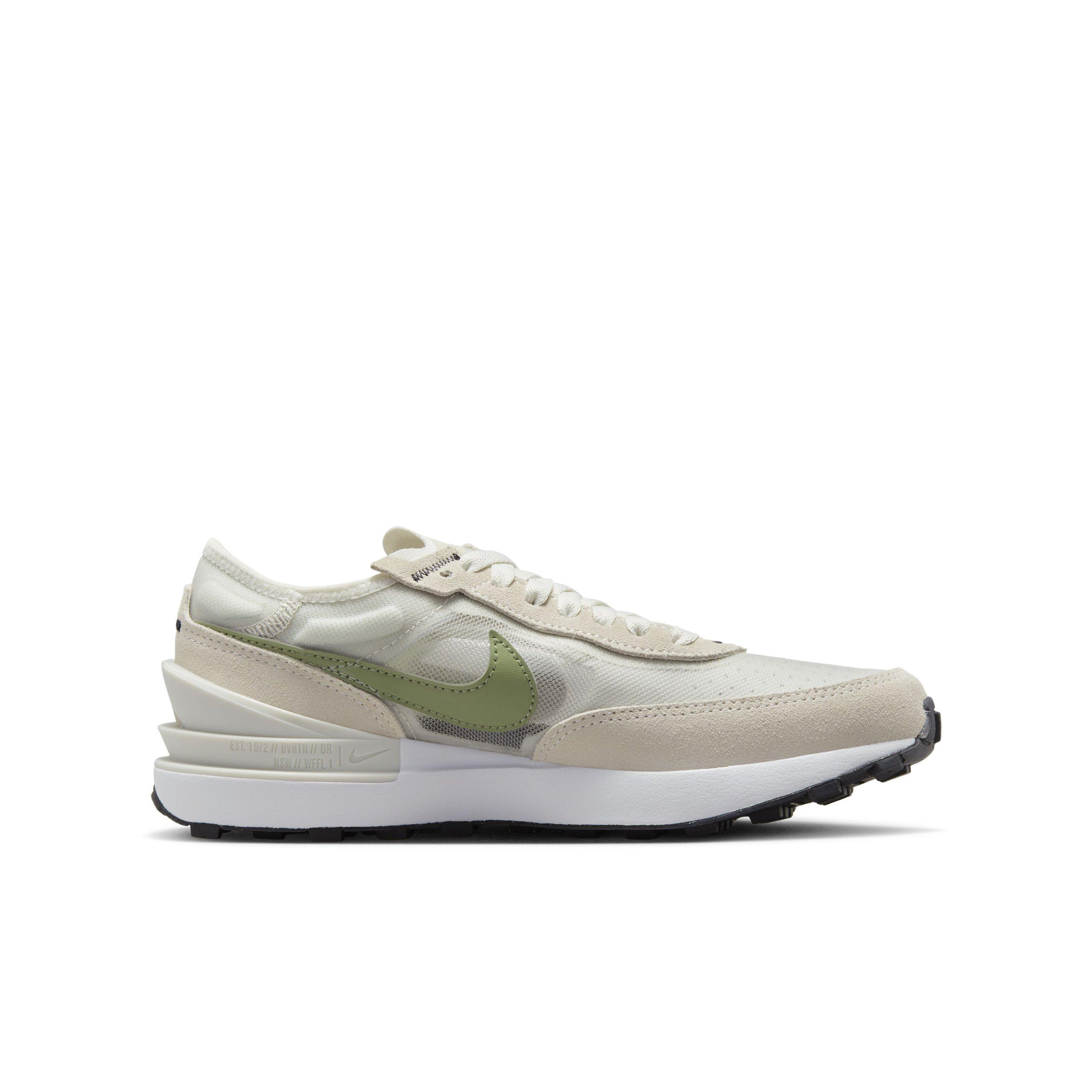 Nike Waffle One "Light Bone/Phantom/White/Oil Green" Grade School Boys' Shoe - LT BONE/PHANTOM/WHITE/GREEN Thumbnail View 1