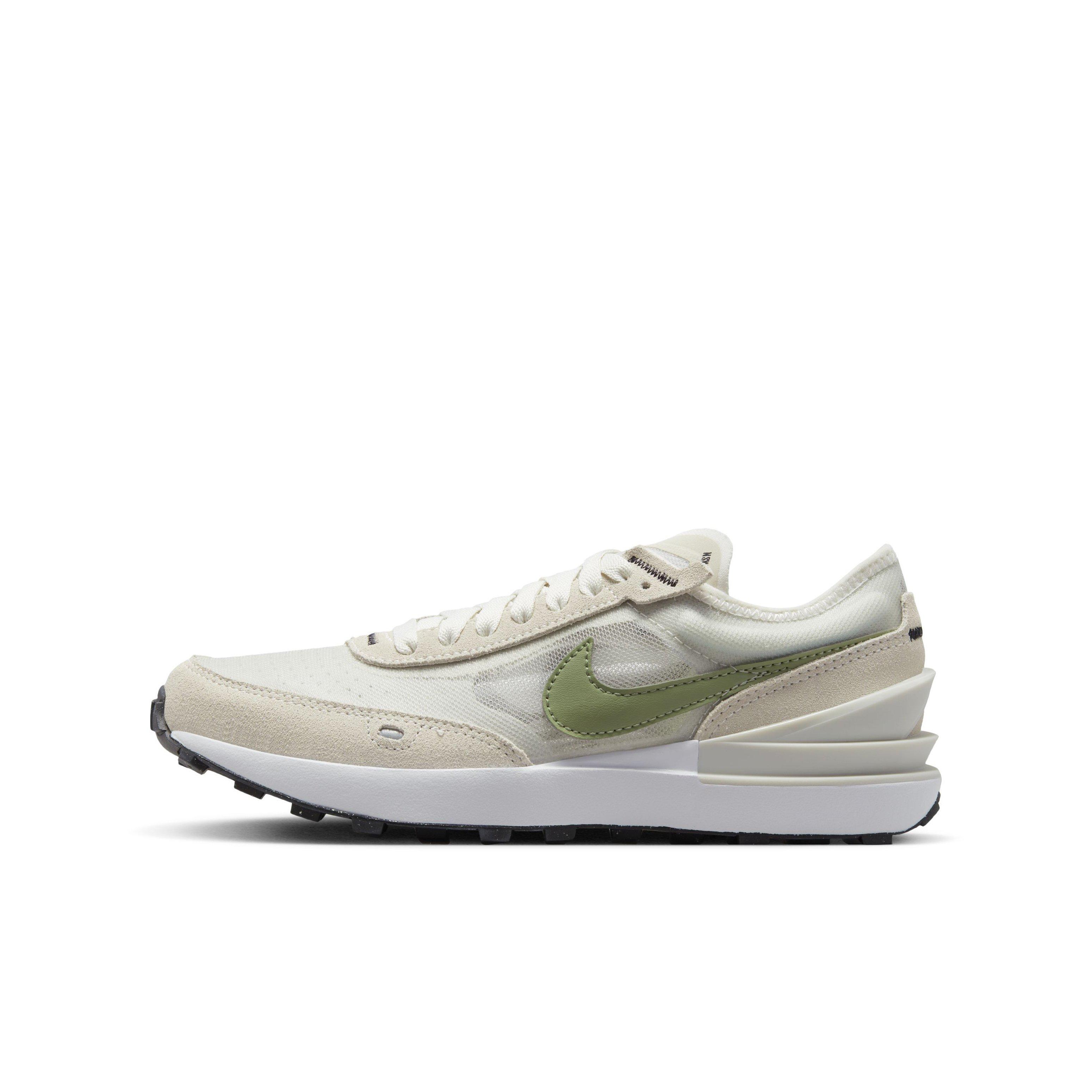 Nike Waffle One "Light Bone/Phantom/White/Oil Green" Grade School Boys' Shoe - LT BONE/PHANTOM/WHITE/GREEN Thumbnail View 2