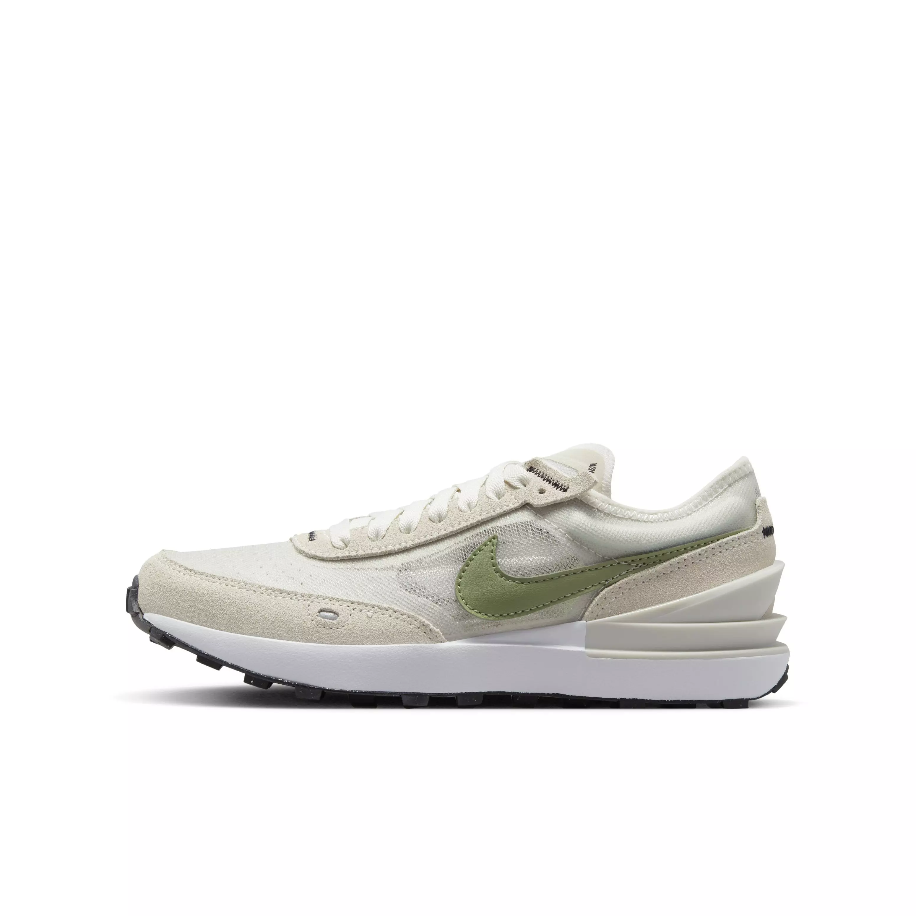 Nike Waffle One "Light Bone/Phantom/White/Oil Green" Grade School Boys' Shoe - LT BONE/PHANTOM/WHITE/GREEN