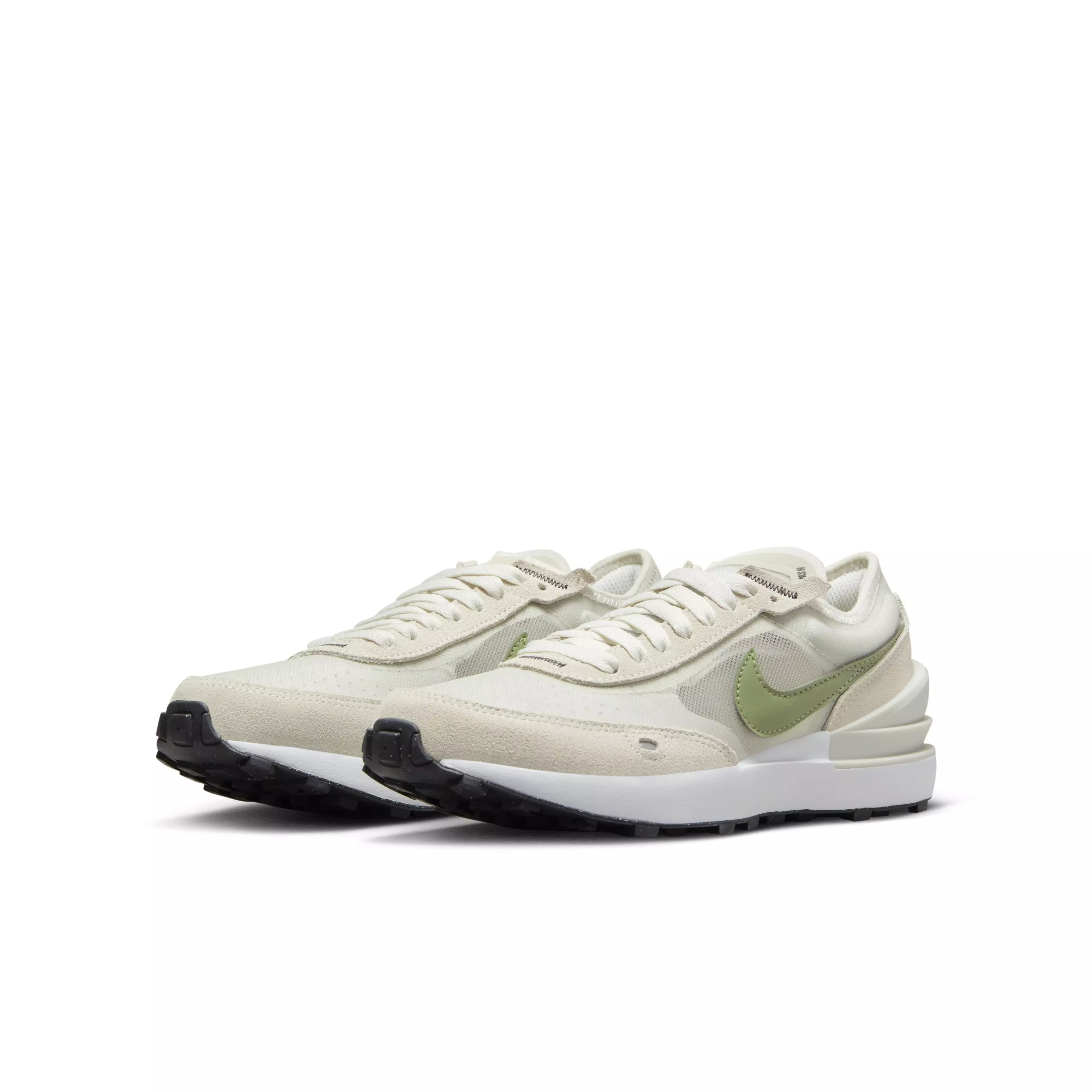 Nike Waffle One "Light Bone/Phantom/White/Oil Green" Grade School Boys' Shoe - LT BONE/PHANTOM/WHITE/GREEN