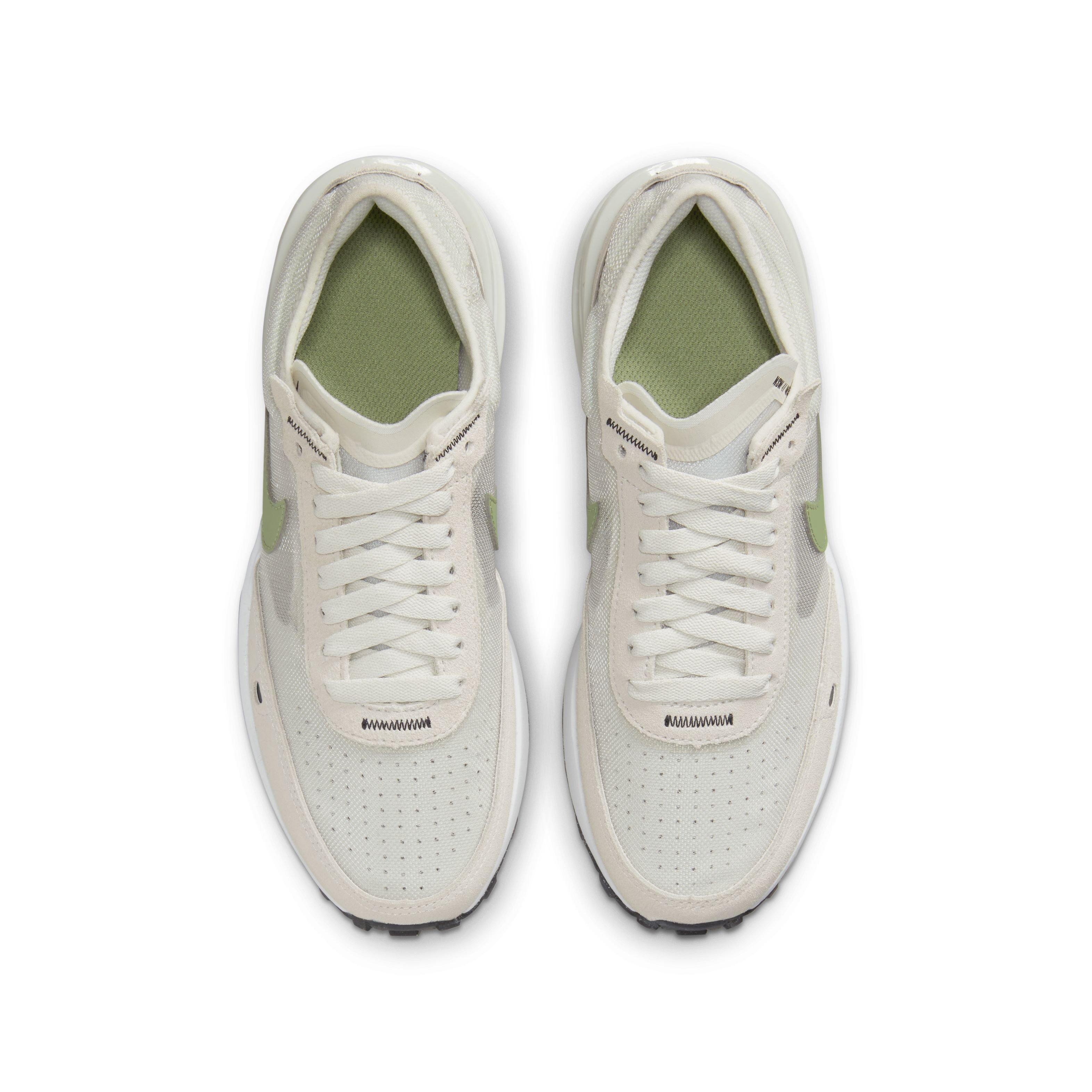 Nike Waffle One "Light Bone/Phantom/White/Oil Green" Grade School Boys' Shoe - LT BONE/PHANTOM/WHITE/GREEN Thumbnail View 4