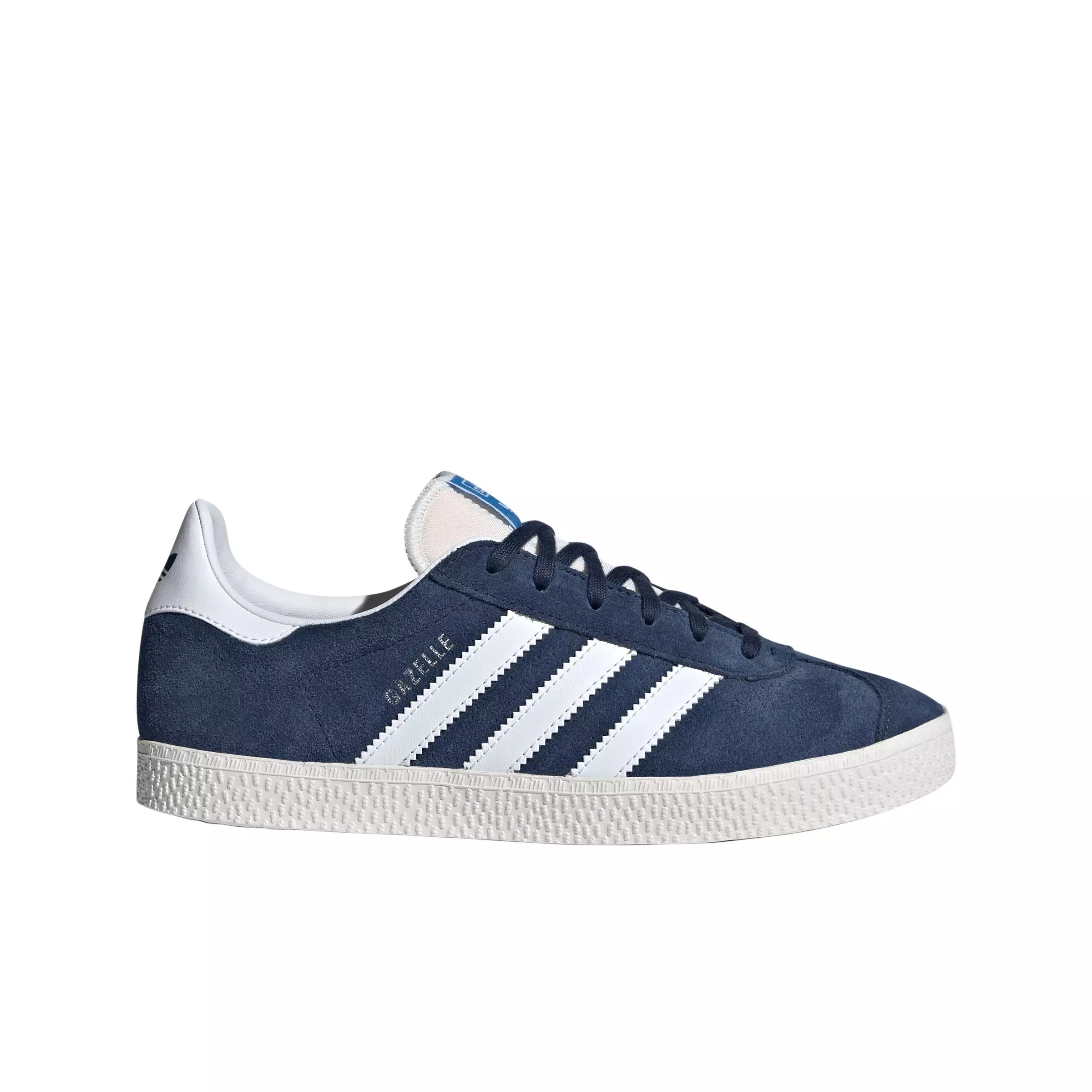 adidas Originals Gazelle "Night Indigo/Ftwr White/Core White" Grade School Boys' Shoe - INDIGO/WHITE/WHITE