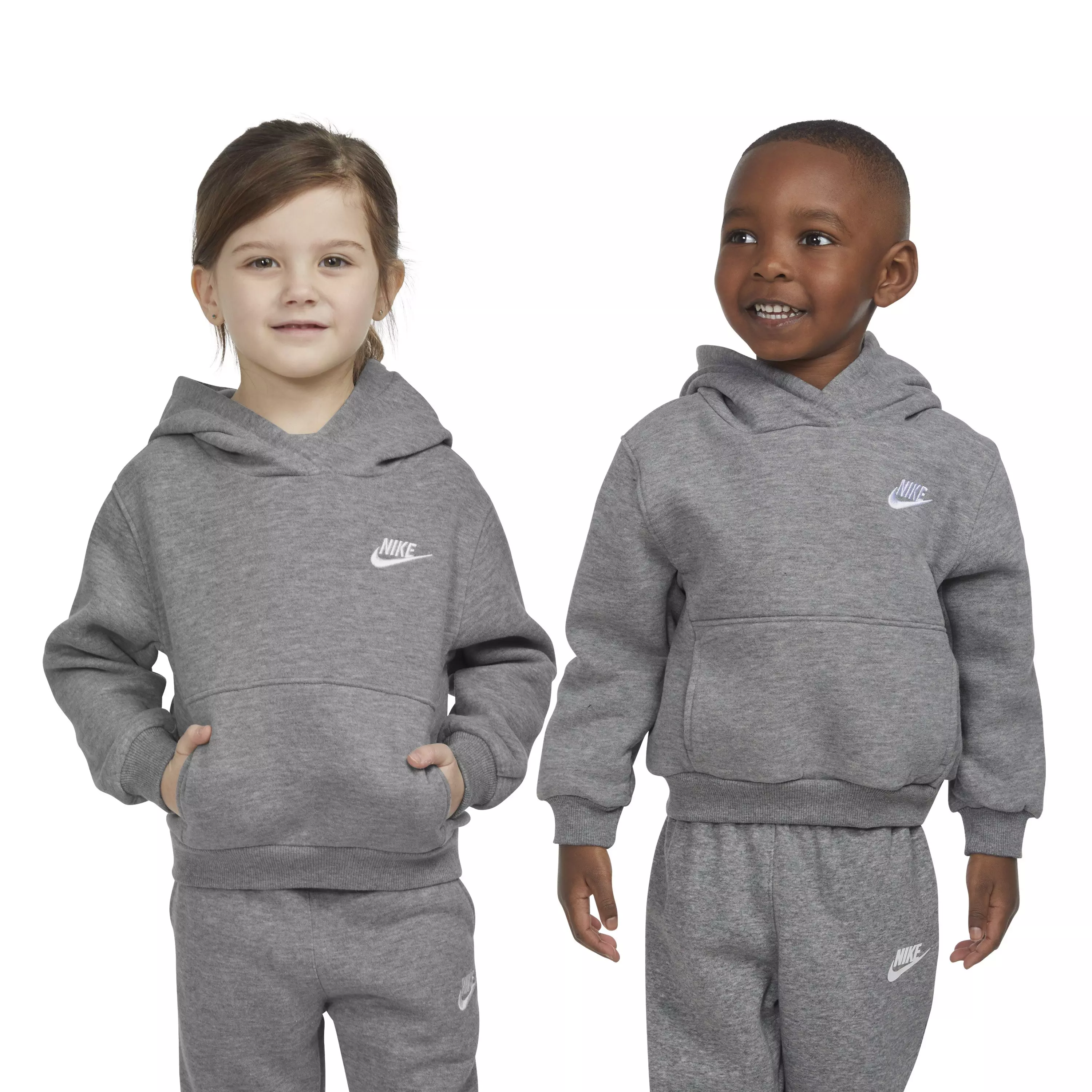 Nike Toddler Sportswear Club Fleece Pullover Hoodie -Dk Grey - DK GREY