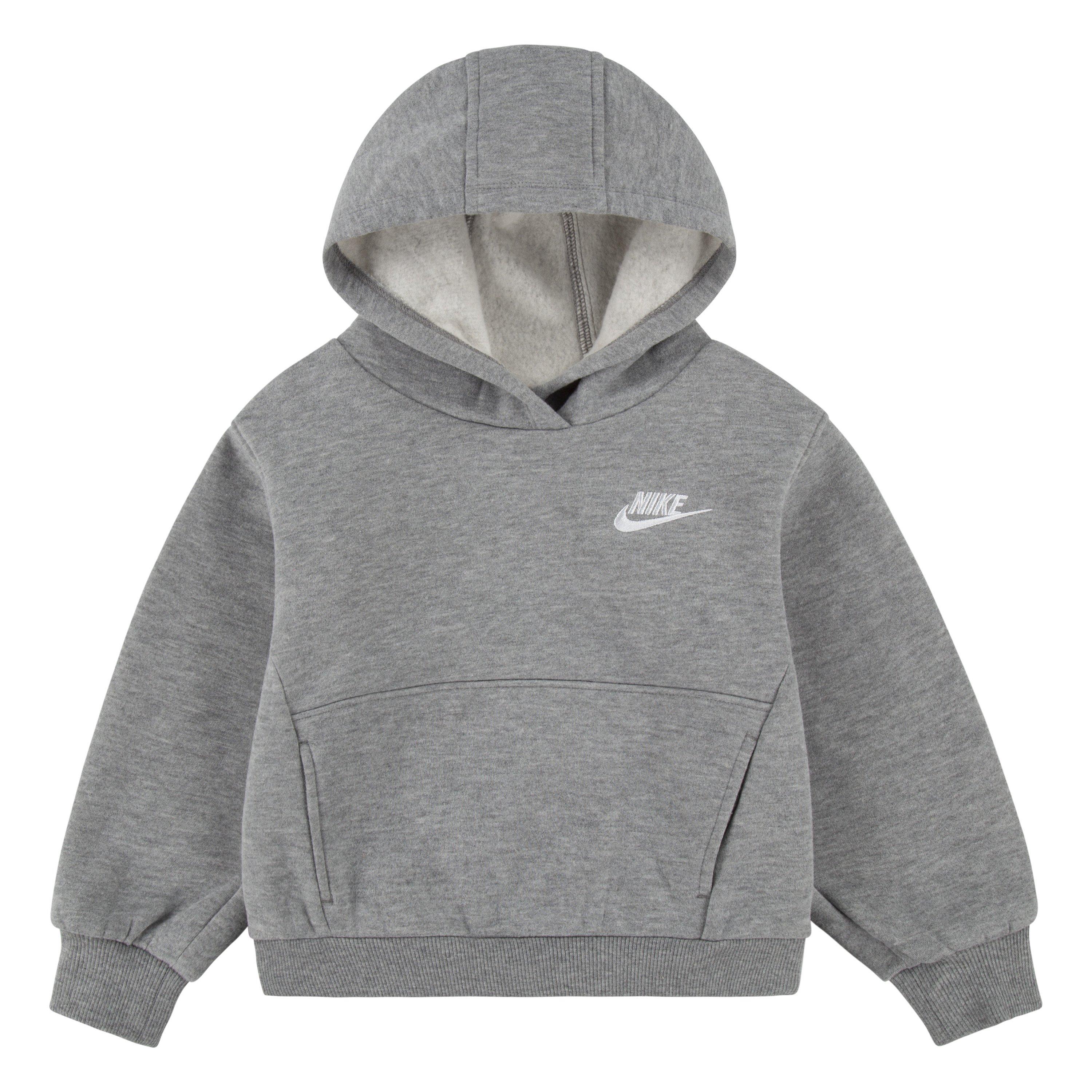 Nike Sportswear Club Fleece Toddler Dark Grey Pullover Hoodie