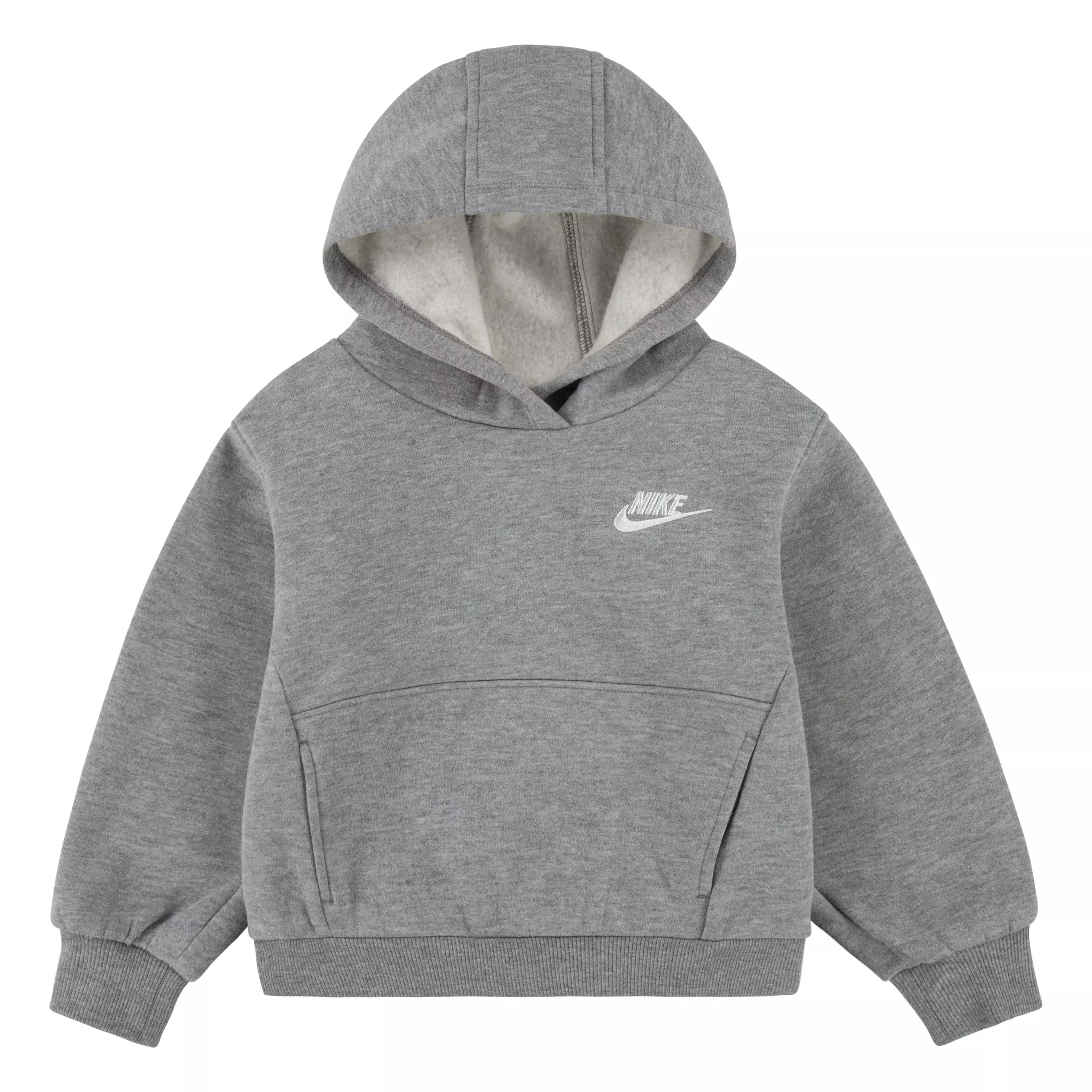 Nike Toddler Sportswear Club Fleece Pullover Hoodie - Dark Grey - DK GREY