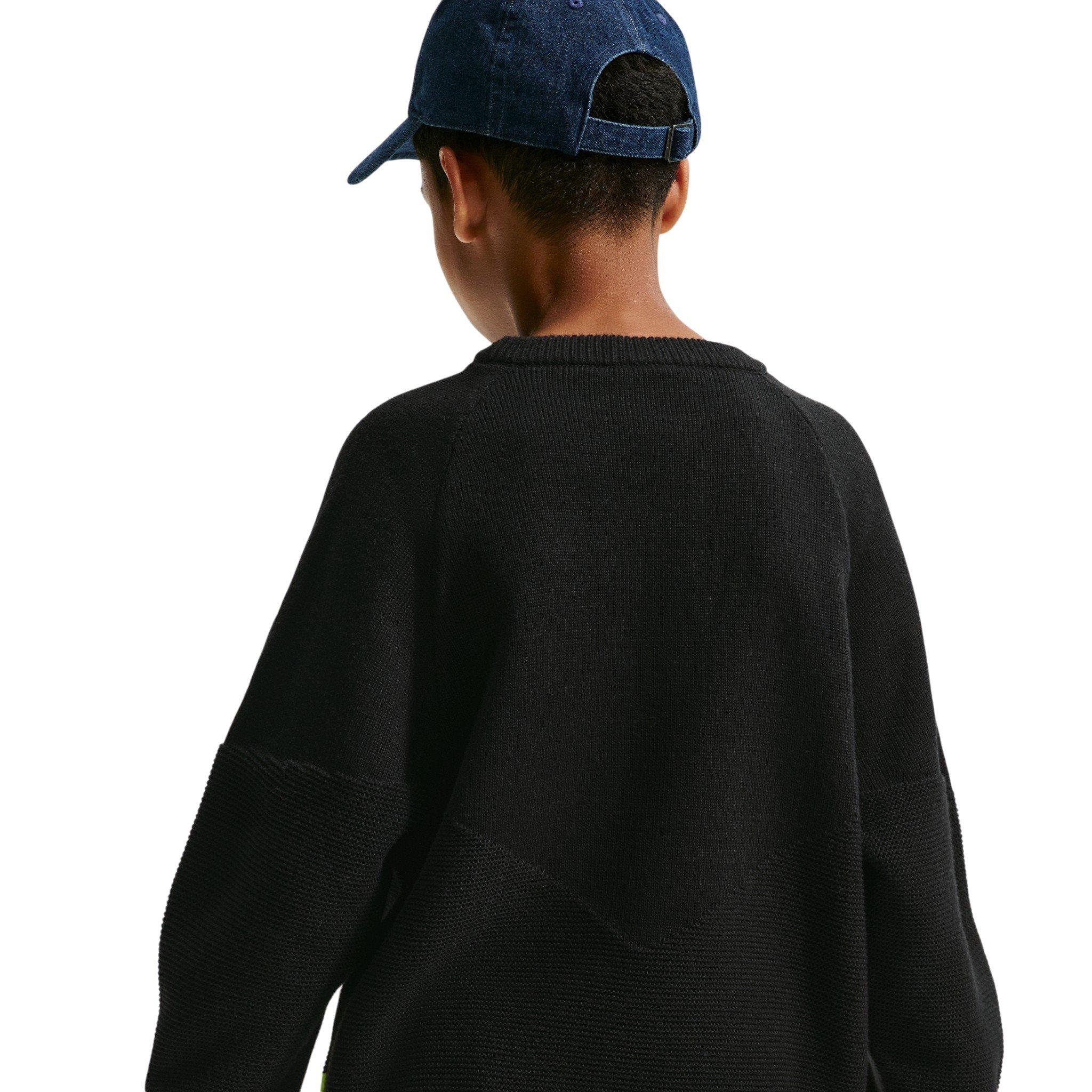 Nike Sportswear Big Kids' Black Crewneck Sweater