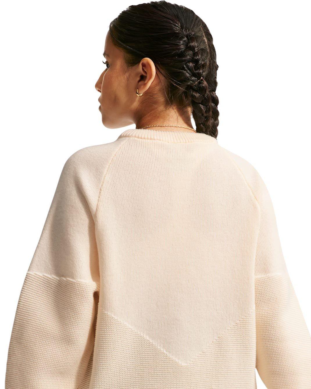 Nike Big Kids' Sportswear Crewneck Sweater - White - WHITE Thumbnail View 4