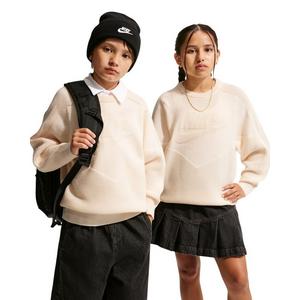 Nike Big Kids' Sportswear Crewneck Sweater - White