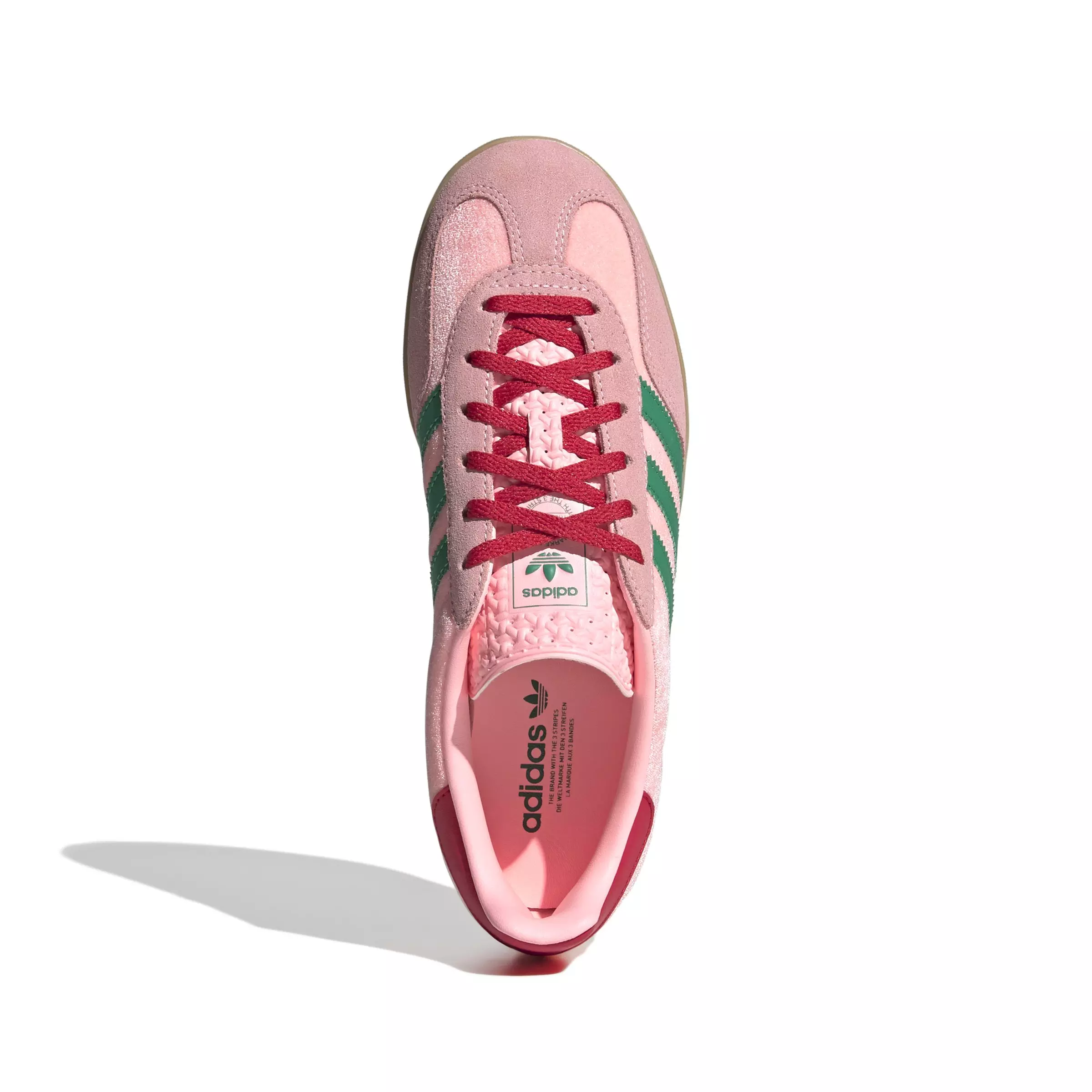 adidas Originals Gazelle "Court Green/Glow Pink/Gum 3" Women's Shoe - GREEN/PINK/GUM