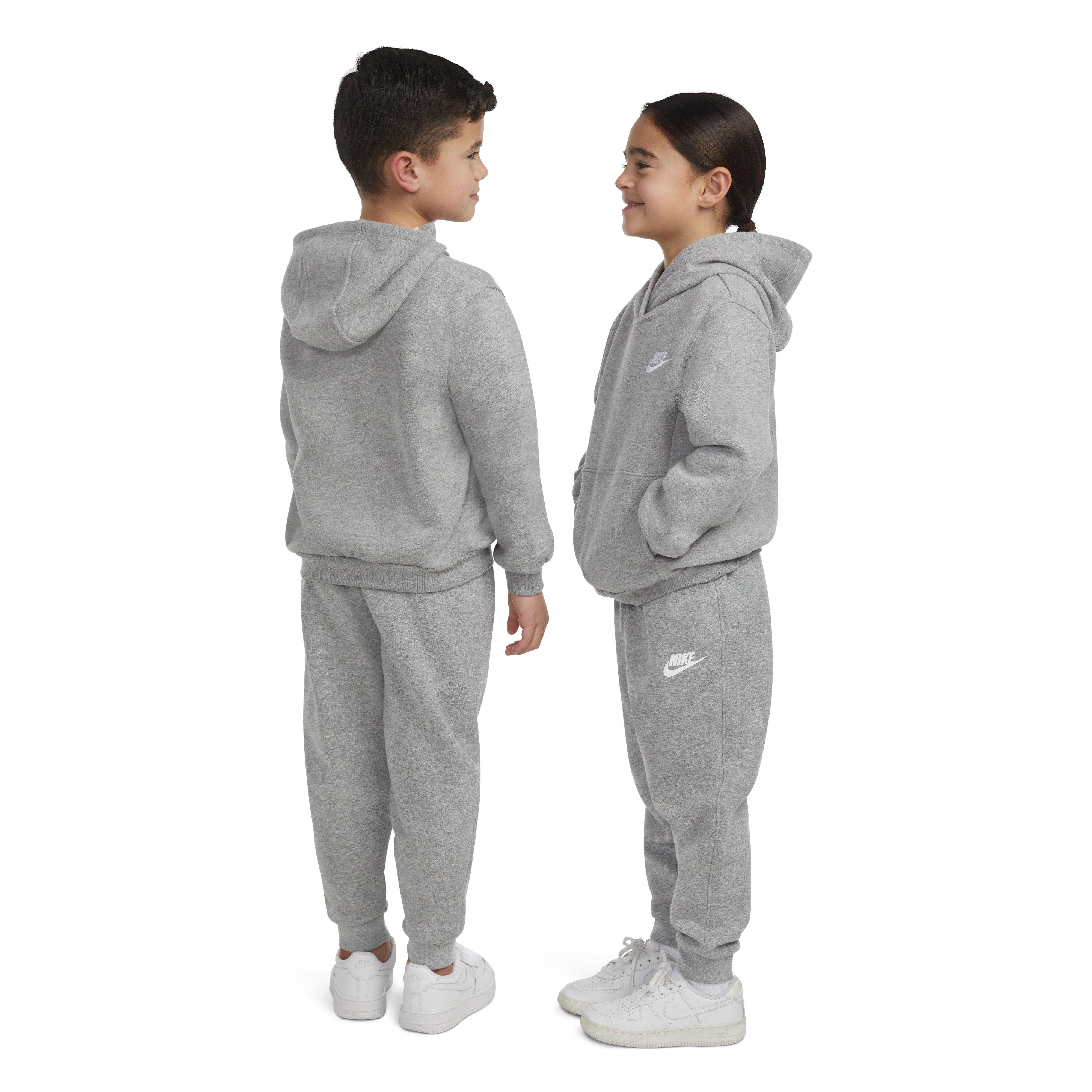 Nike Little Kids' Sportswear Club Fleece Pullover Hoodie - Dk Grey - DK GREY Thumbnail View 2