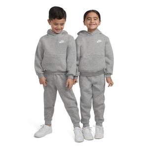 Nike Little Kids' Sportswear Club Fleece Pullover Hoodie -Dk Grey