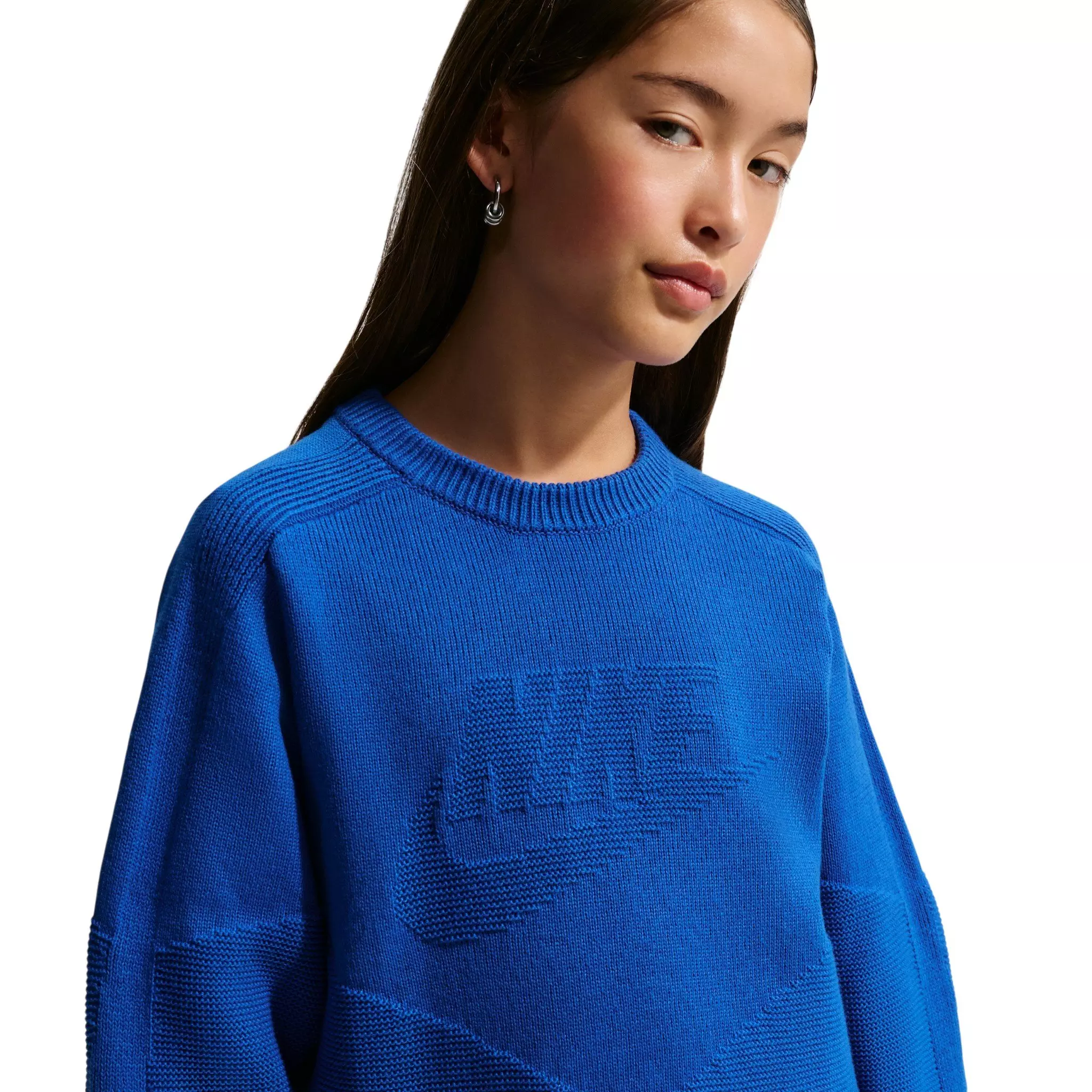 Nike Big Kids' Sportswear Crewneck Sweater - Blue - BLUE