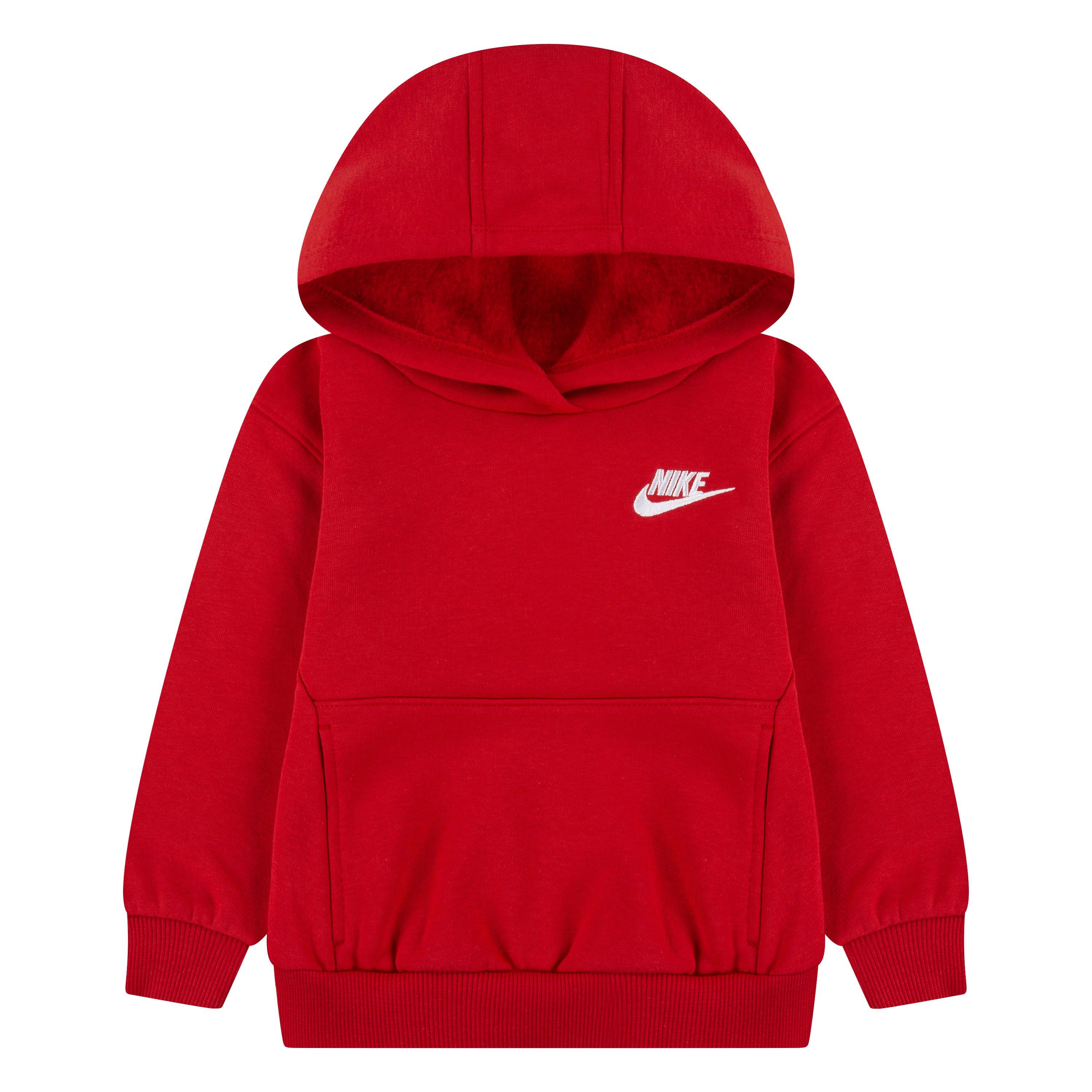 Nike Sportswear Club Fleece Toddler Red Pullover Hoodie