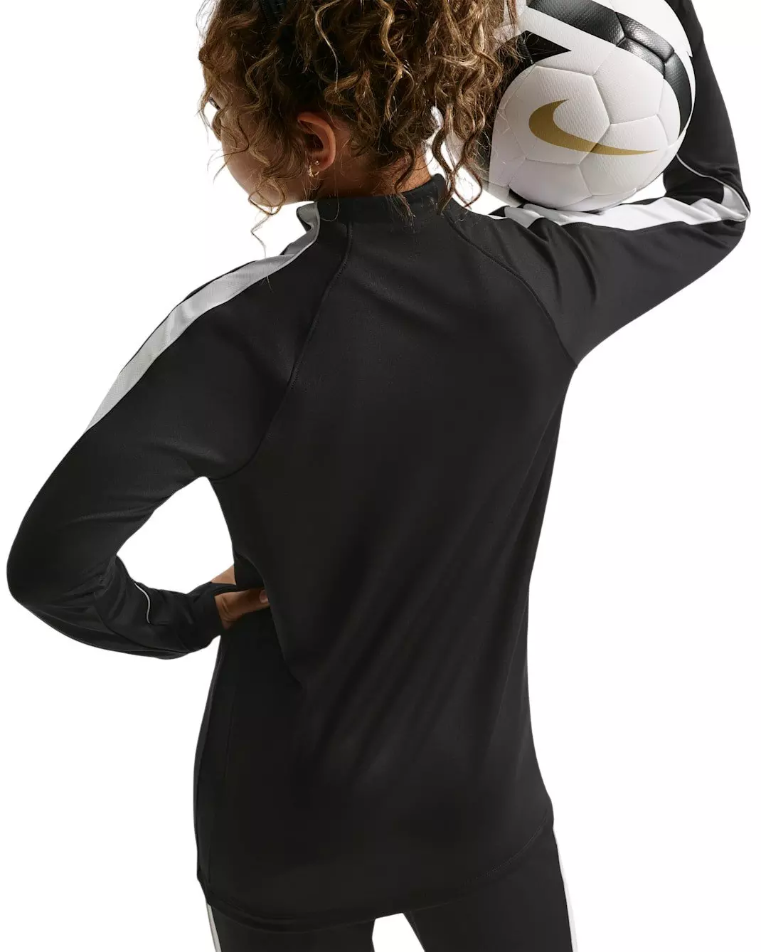 Nike Big Kids' Strike Dri-FIT Soccer Knit Drill Top - Black - BLACK