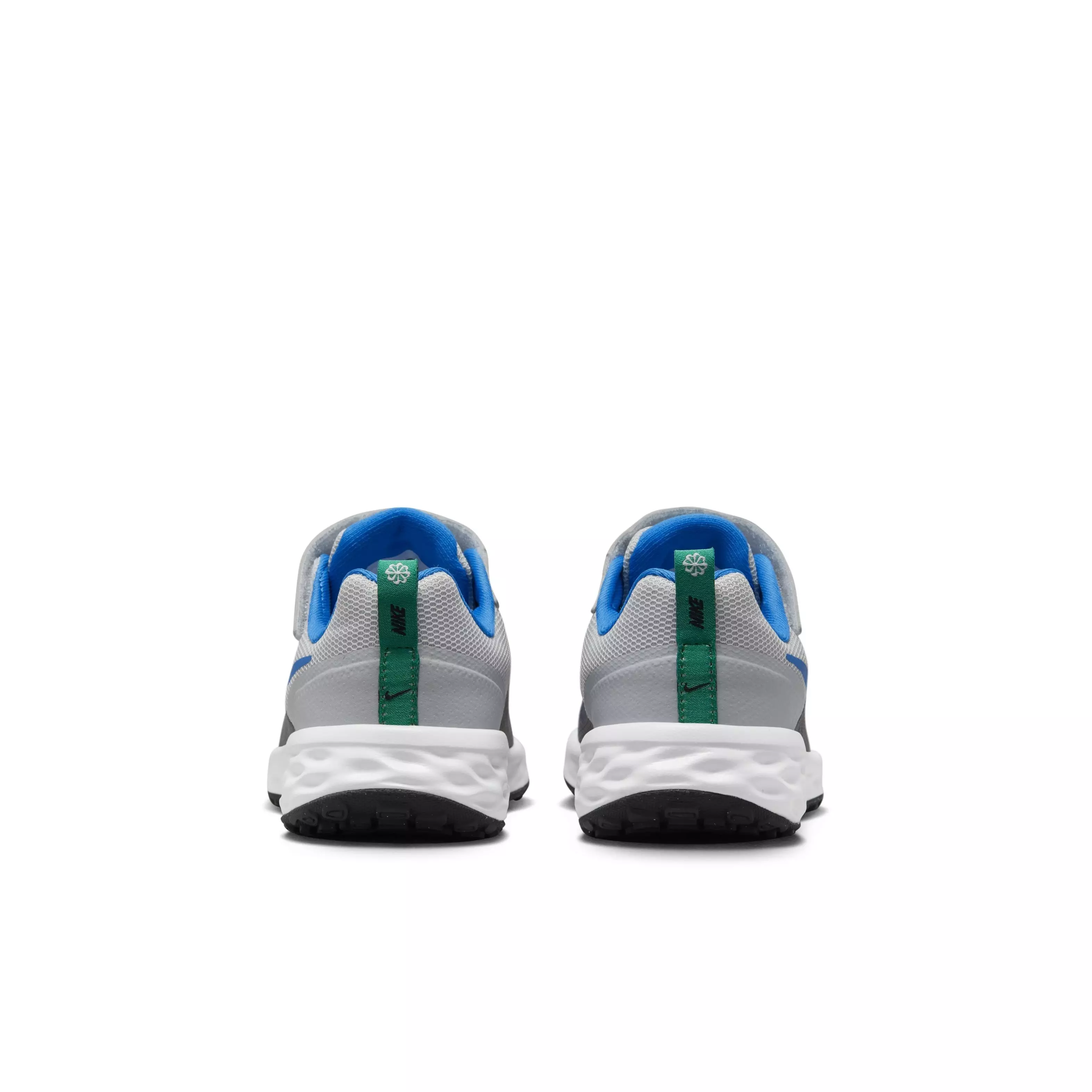 Nike Revolution 6 "Cool Grey/Deep Royal Blue/Pure Platinum/Photo Blue" Preschool Boys' Running Shoe - GREY/ROYAL/PLATINUM/BLUE