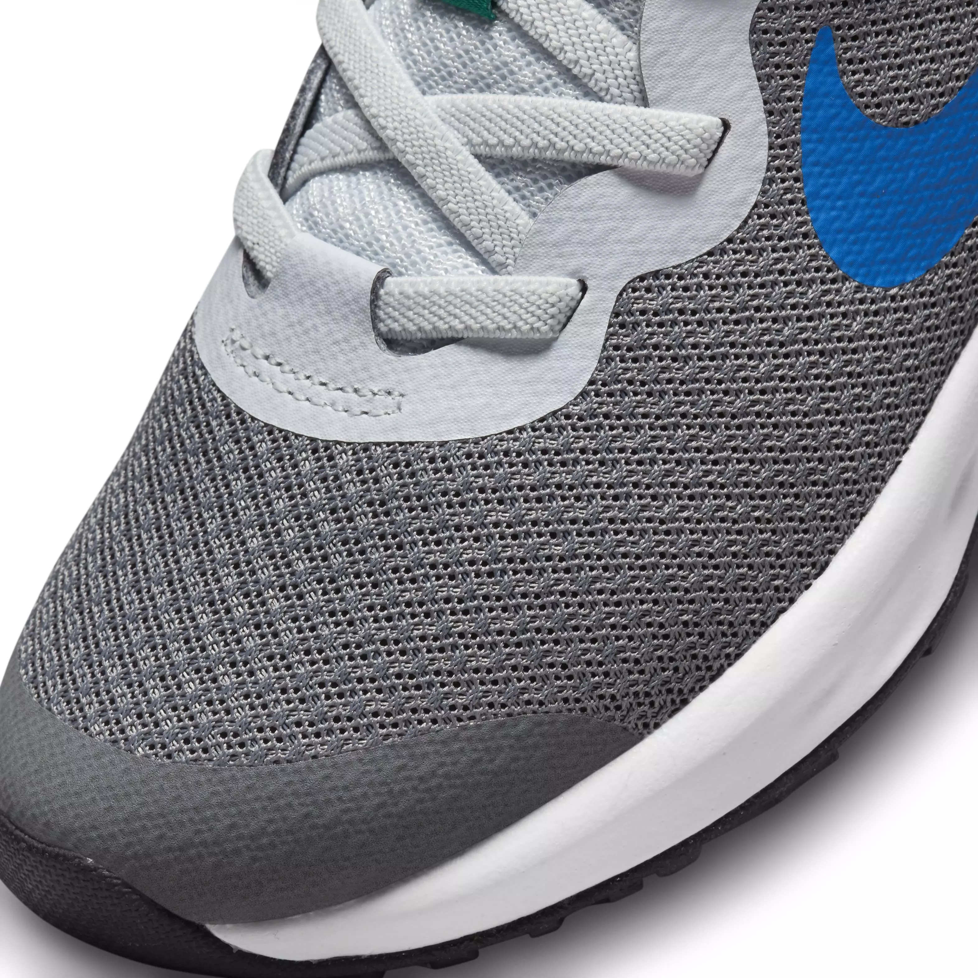 Nike Revolution 6 "Cool Grey/Deep Royal Blue/Pure Platinum/Photo Blue" Preschool Boys' Running Shoe - GREY/ROYAL/PLATINUM/BLUE