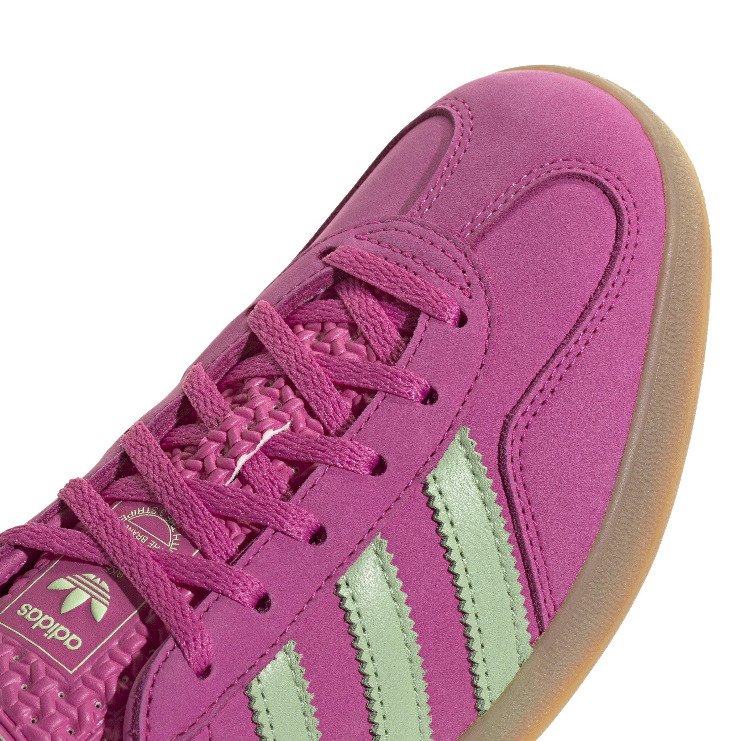 adidas Originals Gazelle "Semi Lucid Fuchsia/Semi Green Spark/Signal Coral" Women's Shoe - FUCHSIA/GREEN/CORAL Thumbnail View 7