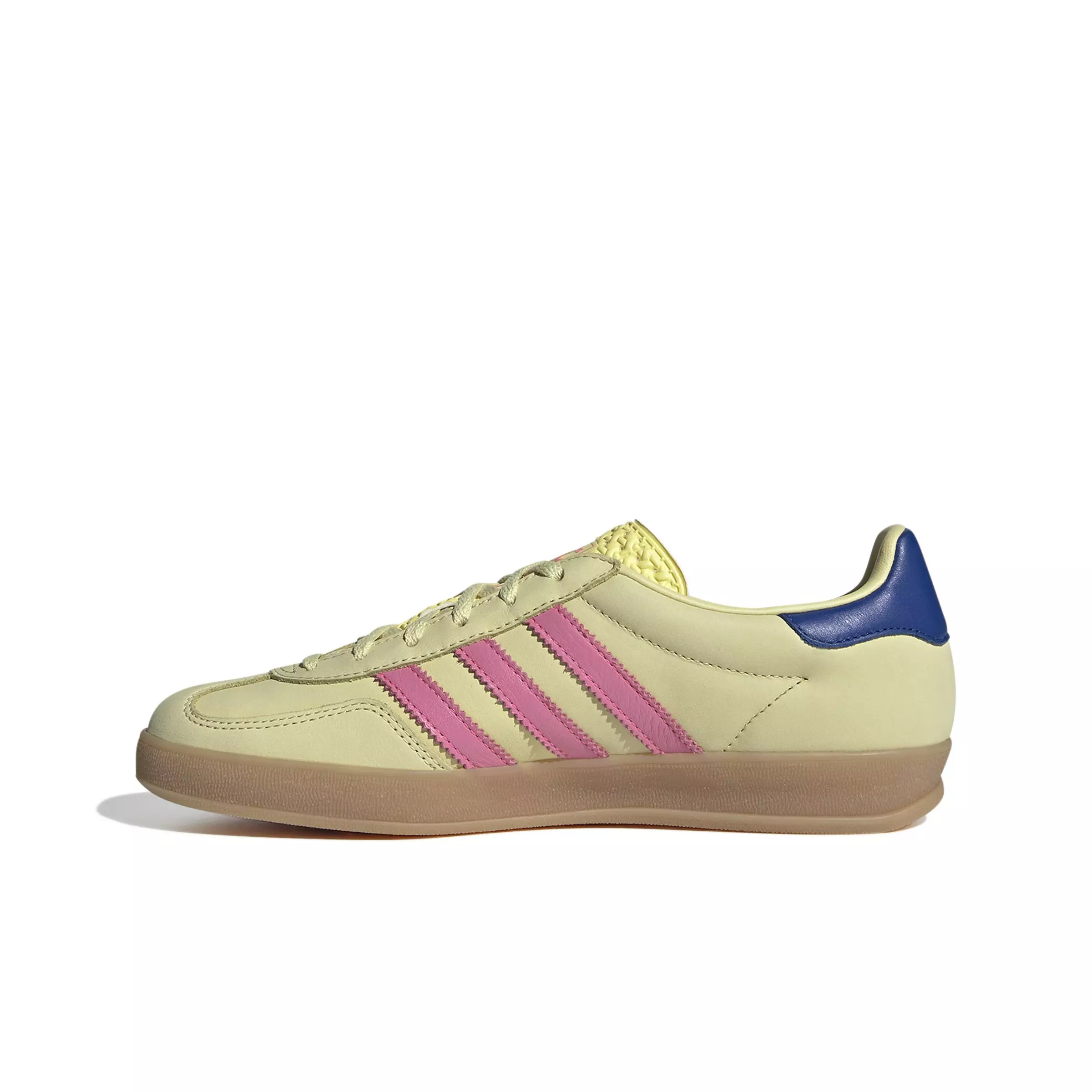 adidas Originals Gazelle "Powder Yellow/Lucid Pink/Team Royal Blue" Women's Shoe - YELLOW/PINK/ROYAL