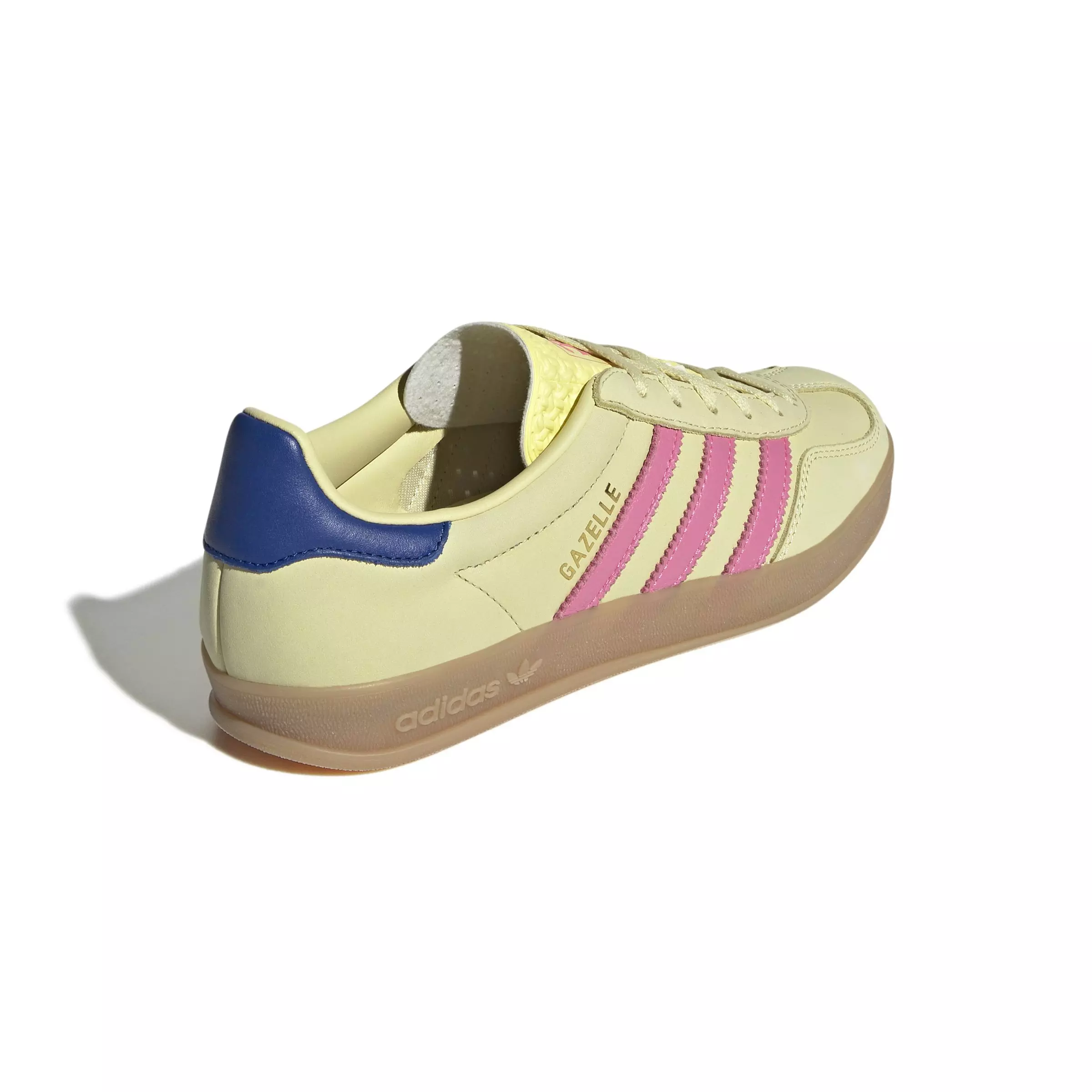 adidas Originals Gazelle "Powder Yellow/Lucid Pink/Team Royal Blue" Women's Shoe - YELLOW/PINK/ROYAL