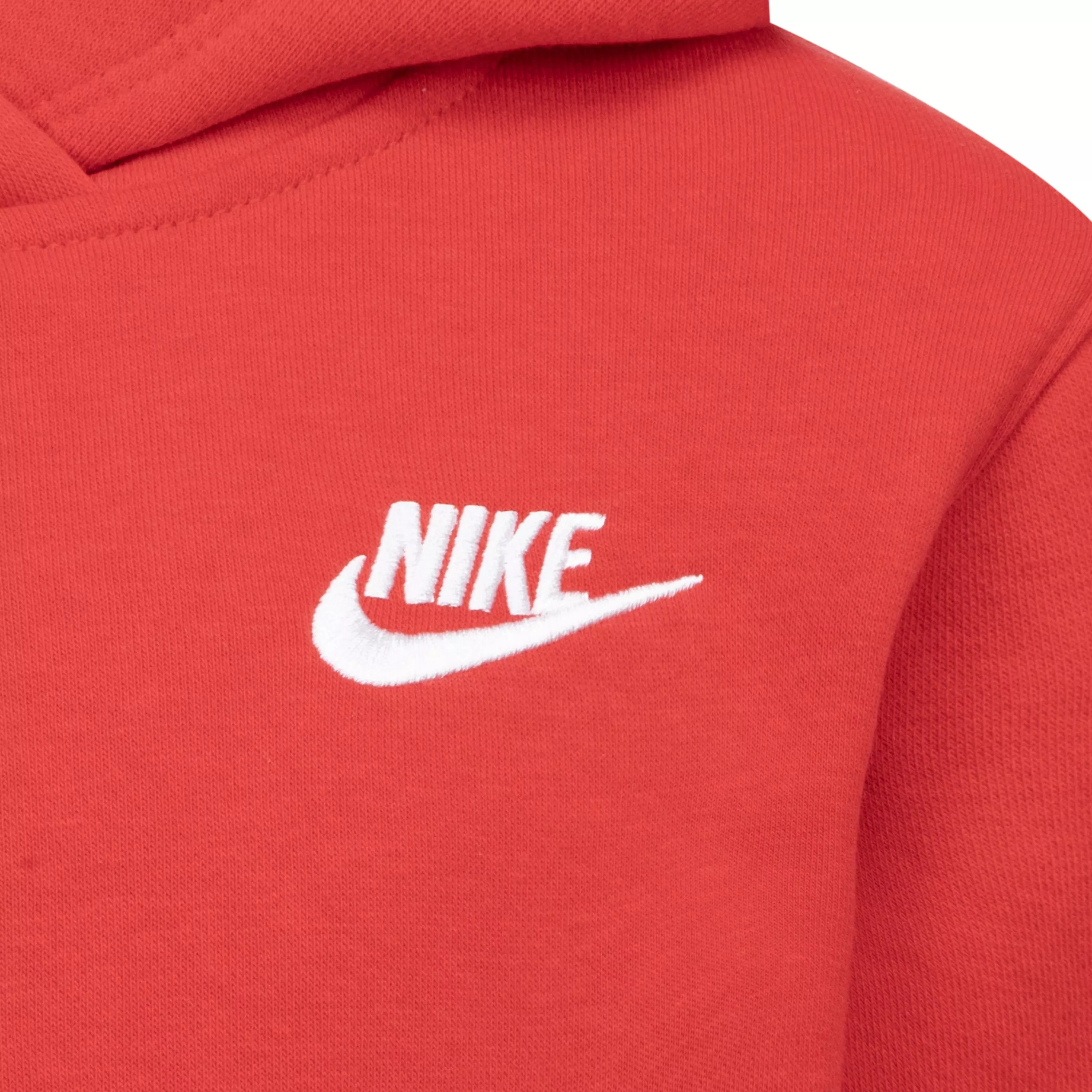 Nike Little Kids' Sportswear Club Fleece Pullover Hoodie - Red - RED