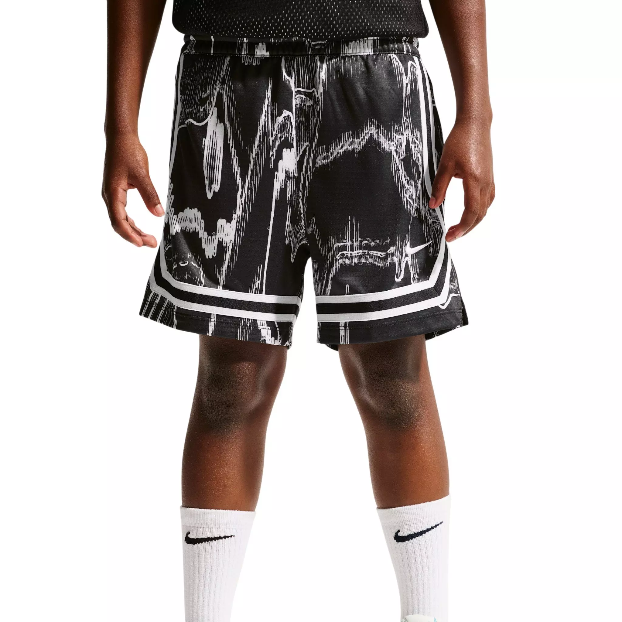 Nike Big Kids' Crossover Dri-FIT Basketball Shorts - Black - BLACK