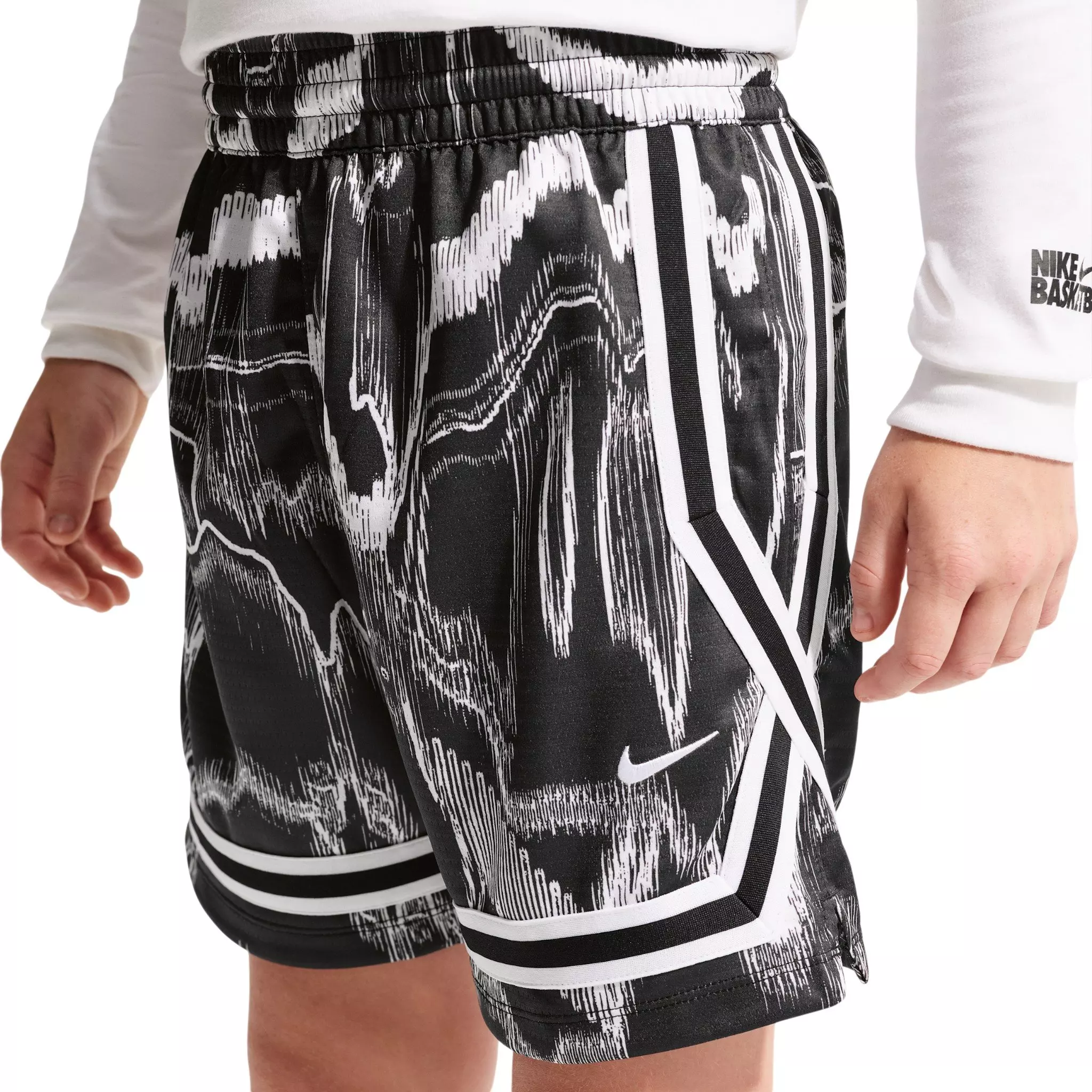 Nike Big Kids' Crossover Dri-FIT Basketball Shorts - Black - BLACK
