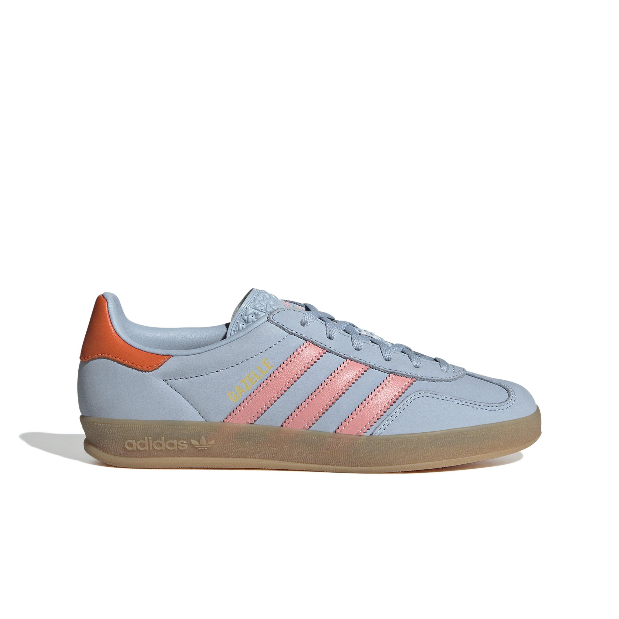 adidas Originals Gazelle "Wonder Blue/Solar Orange/Gum 3" Women's Shoe - BLUE/ORANGE/GUM Thumbnail View 1