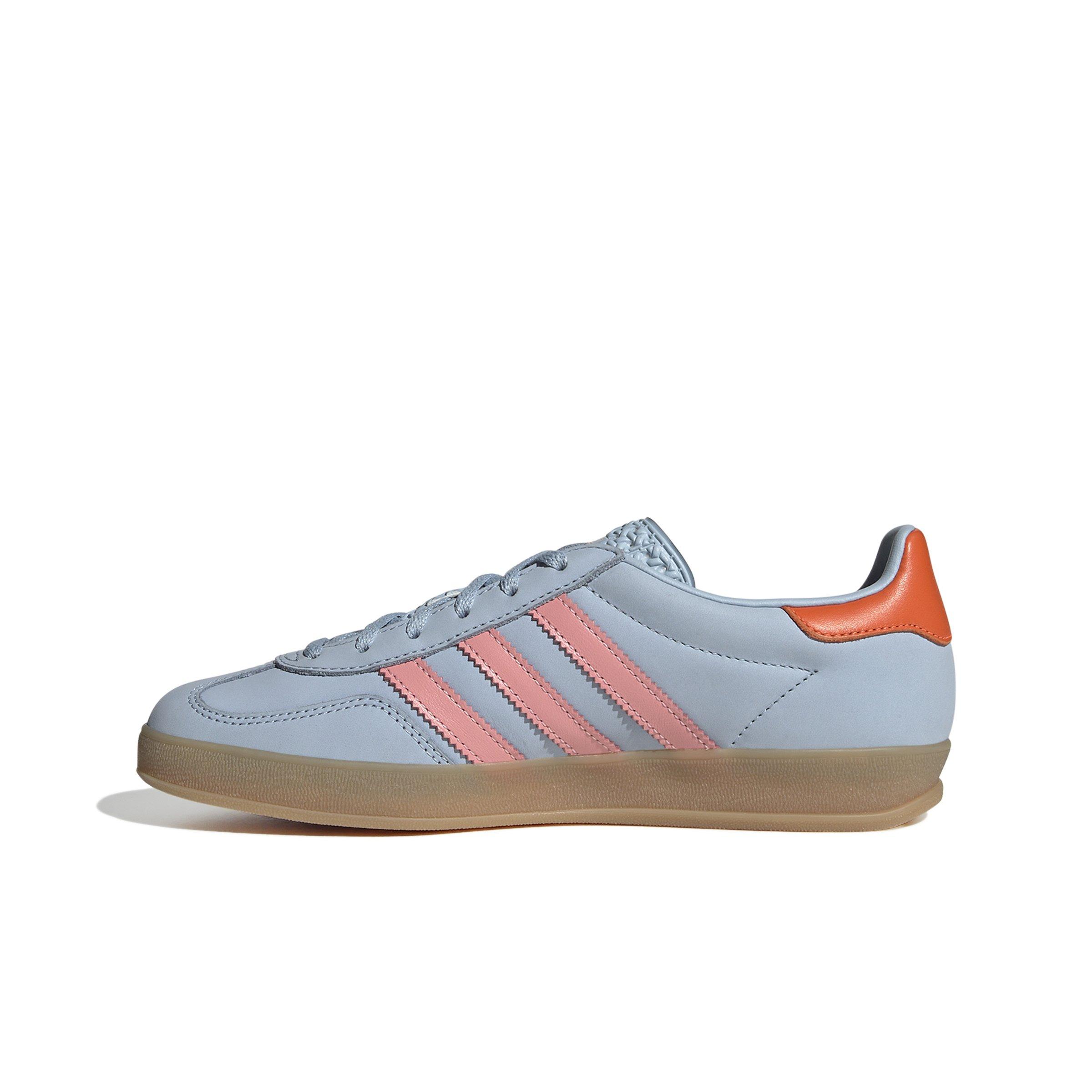adidas Originals Gazelle "Wonder Blue/Solar Orange/Gum 3" Women's Shoe - BLUE/ORANGE/GUM Thumbnail View 2
