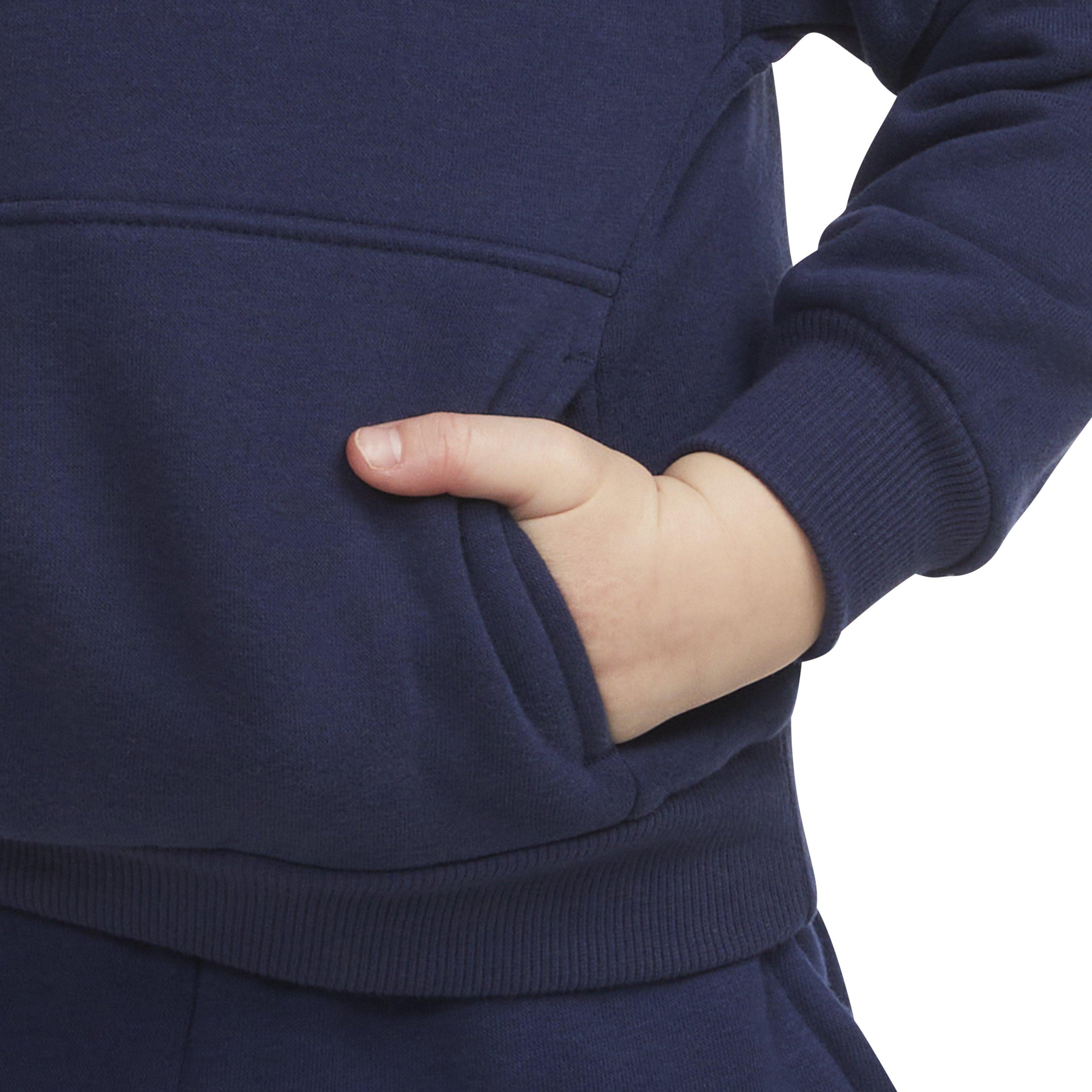 Nike Toddler Sportswear Club Fleece Pullover Hoodie - Navy - NAVY Thumbnail View 4